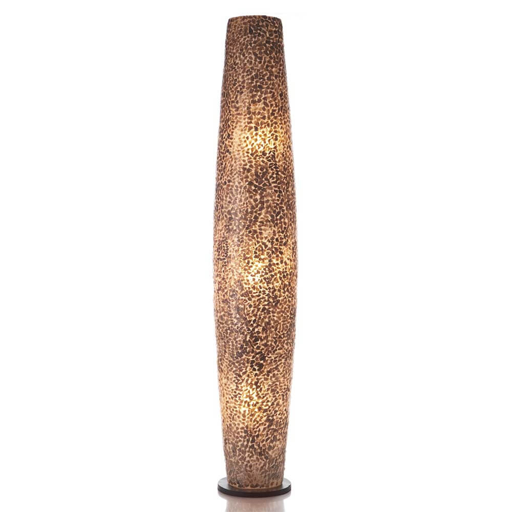 Vloerlamp Cone gold capiz