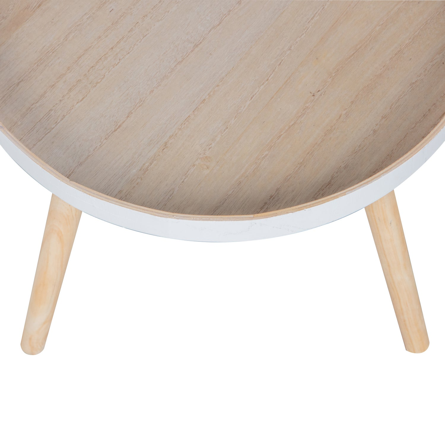 Sasha bijzettafel o41 cm hout honinggeel [fsc]