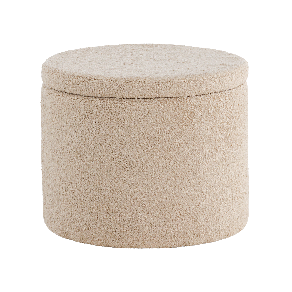 Poef Amelia teddystof met opbergruimte