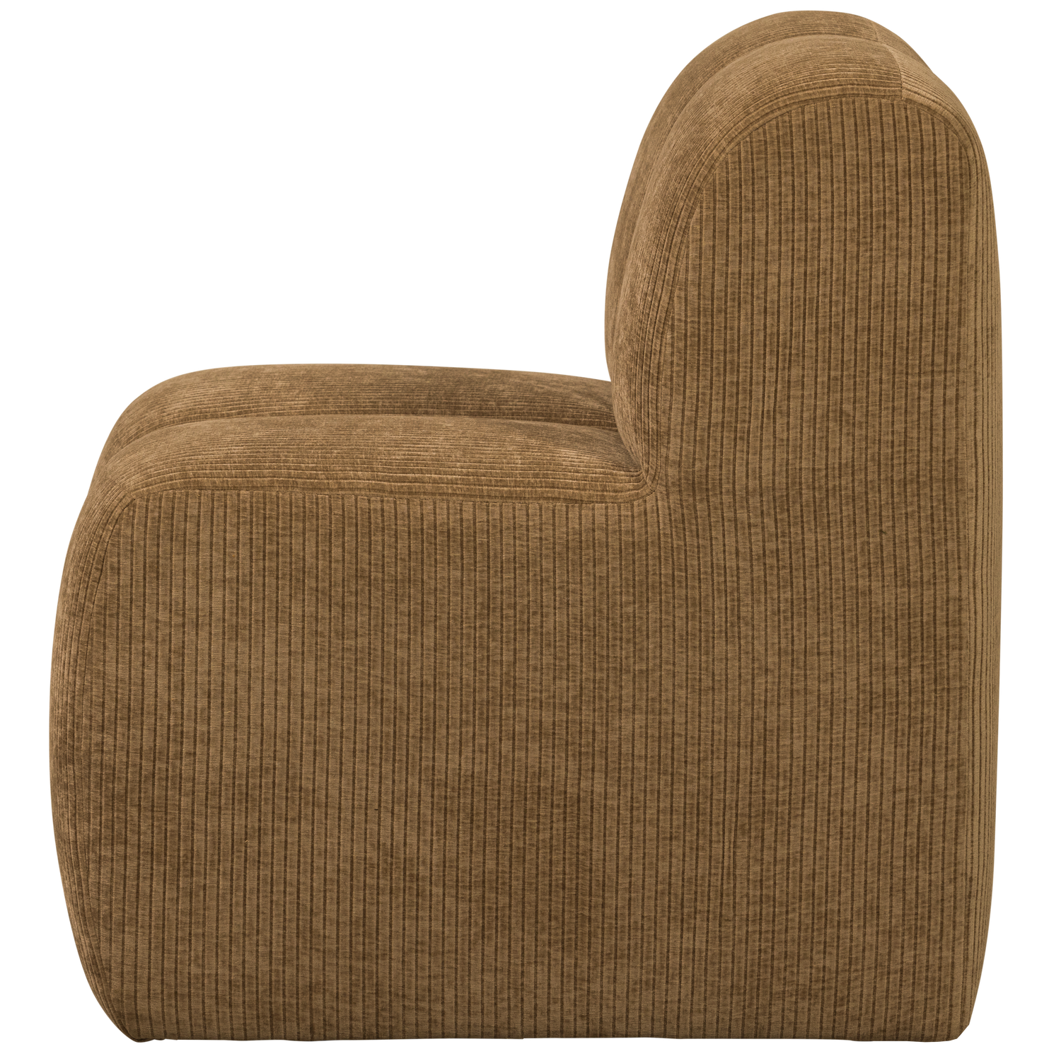 Mojo eetbank 84 cm met rugleuning wollig bruin