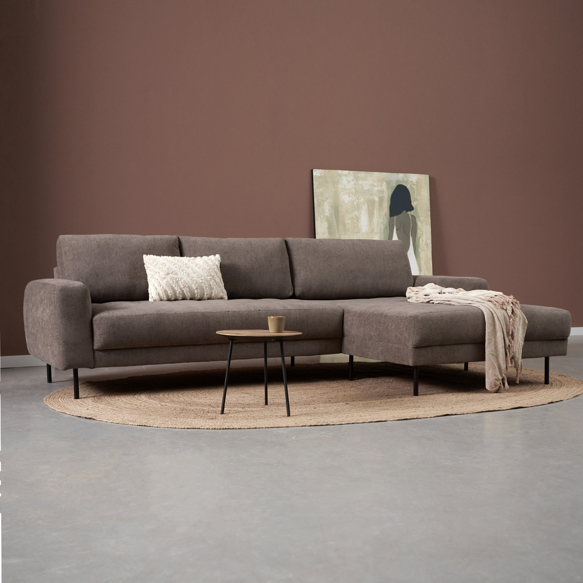 Hoekbank Evora Taupe