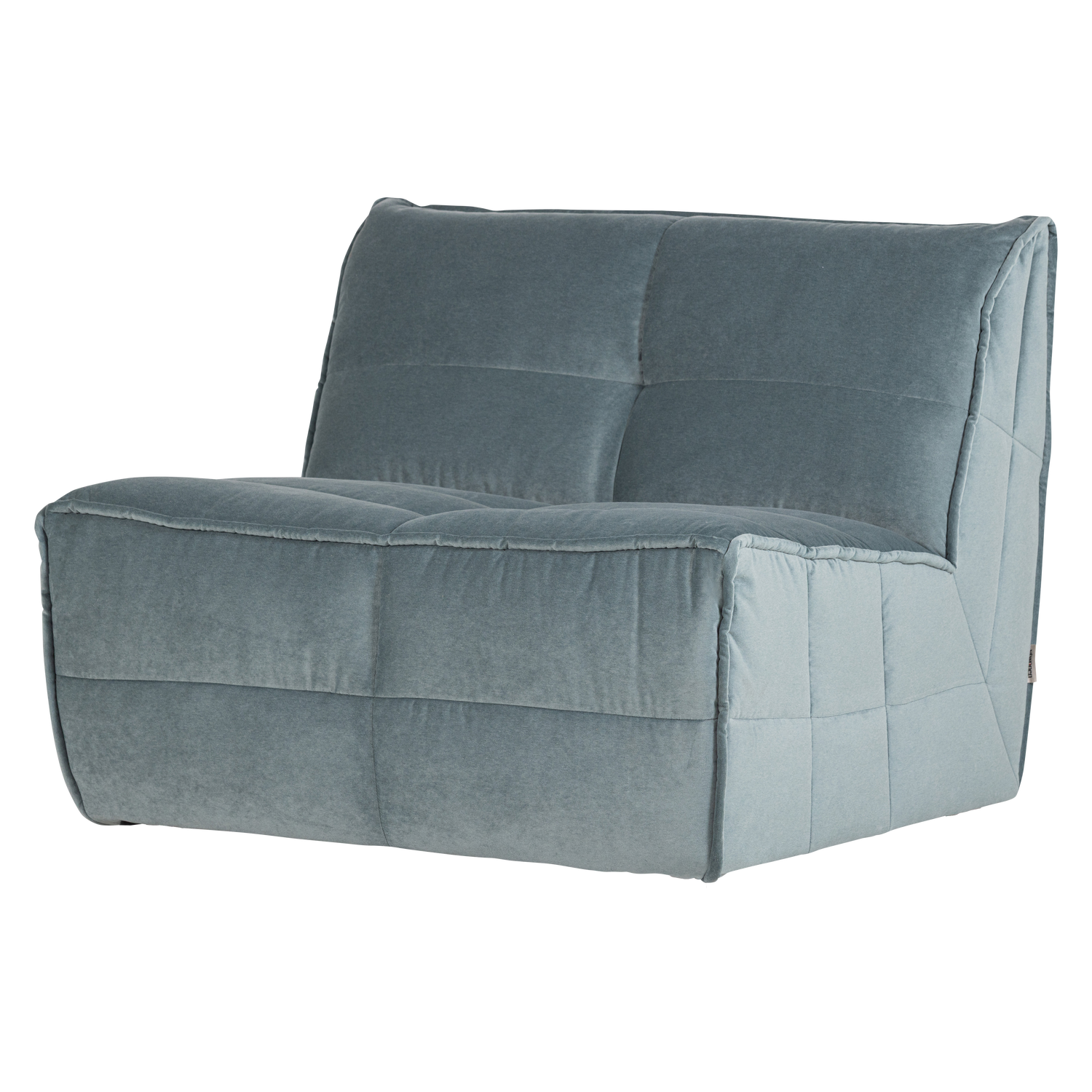 Cluster 1-zits element velvet turquoise blauw
