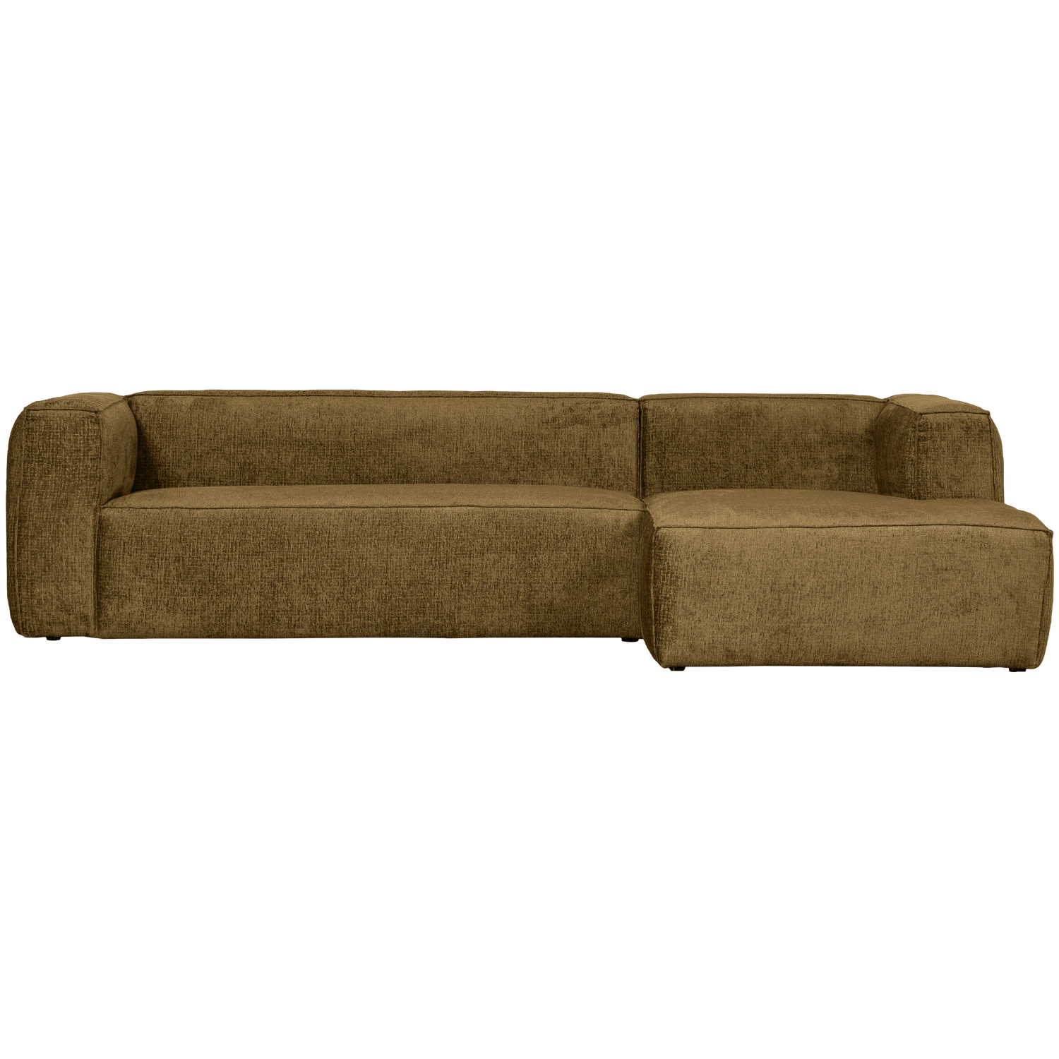 Bean hoekbank rechts chenille velvet taupe