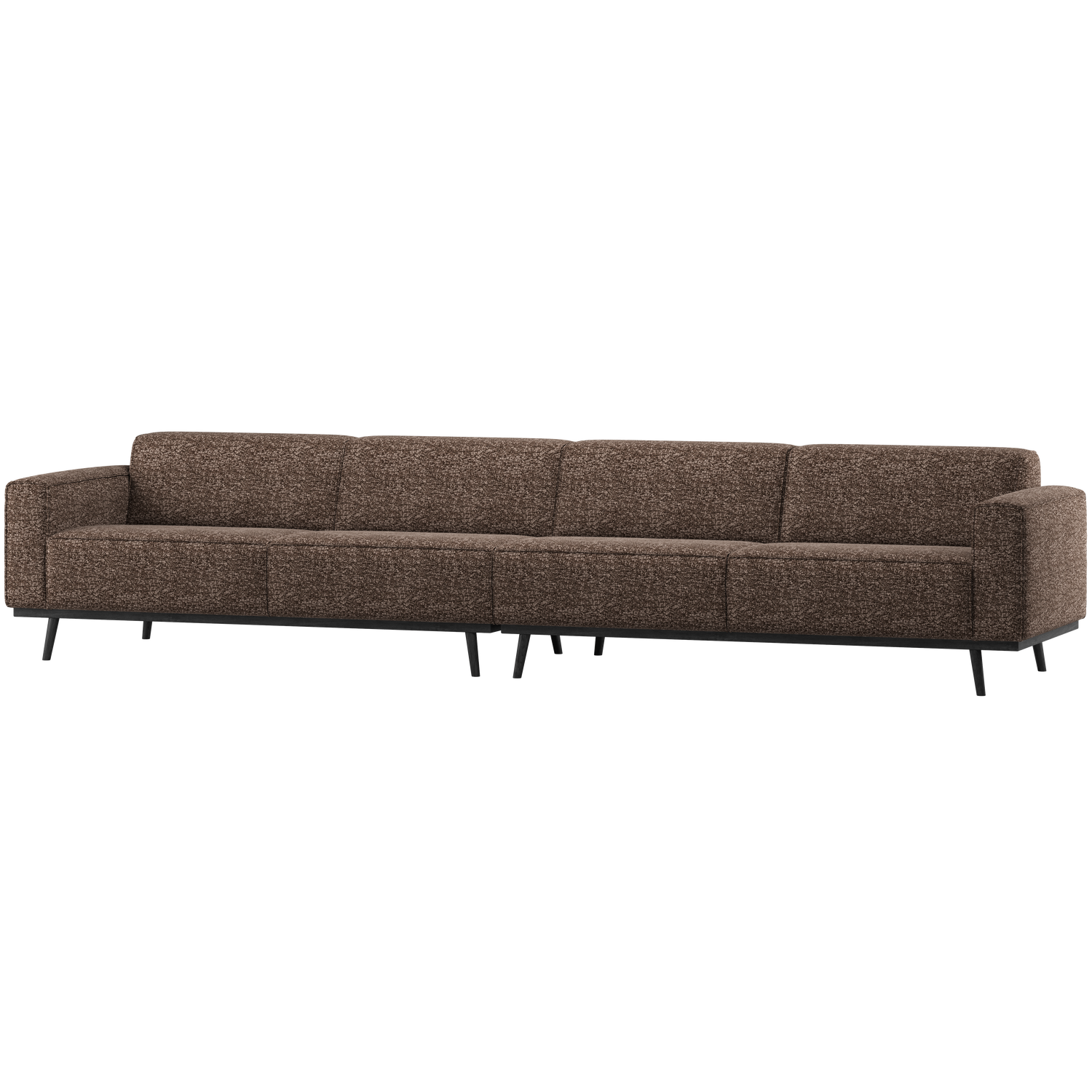 Statement xl 4-zits bank 372 cm lichtbruin melange