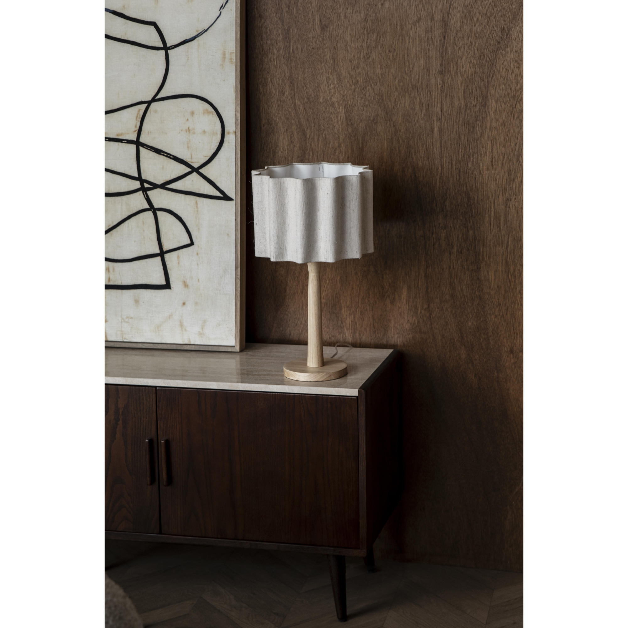 Scallop tafellamp naturel