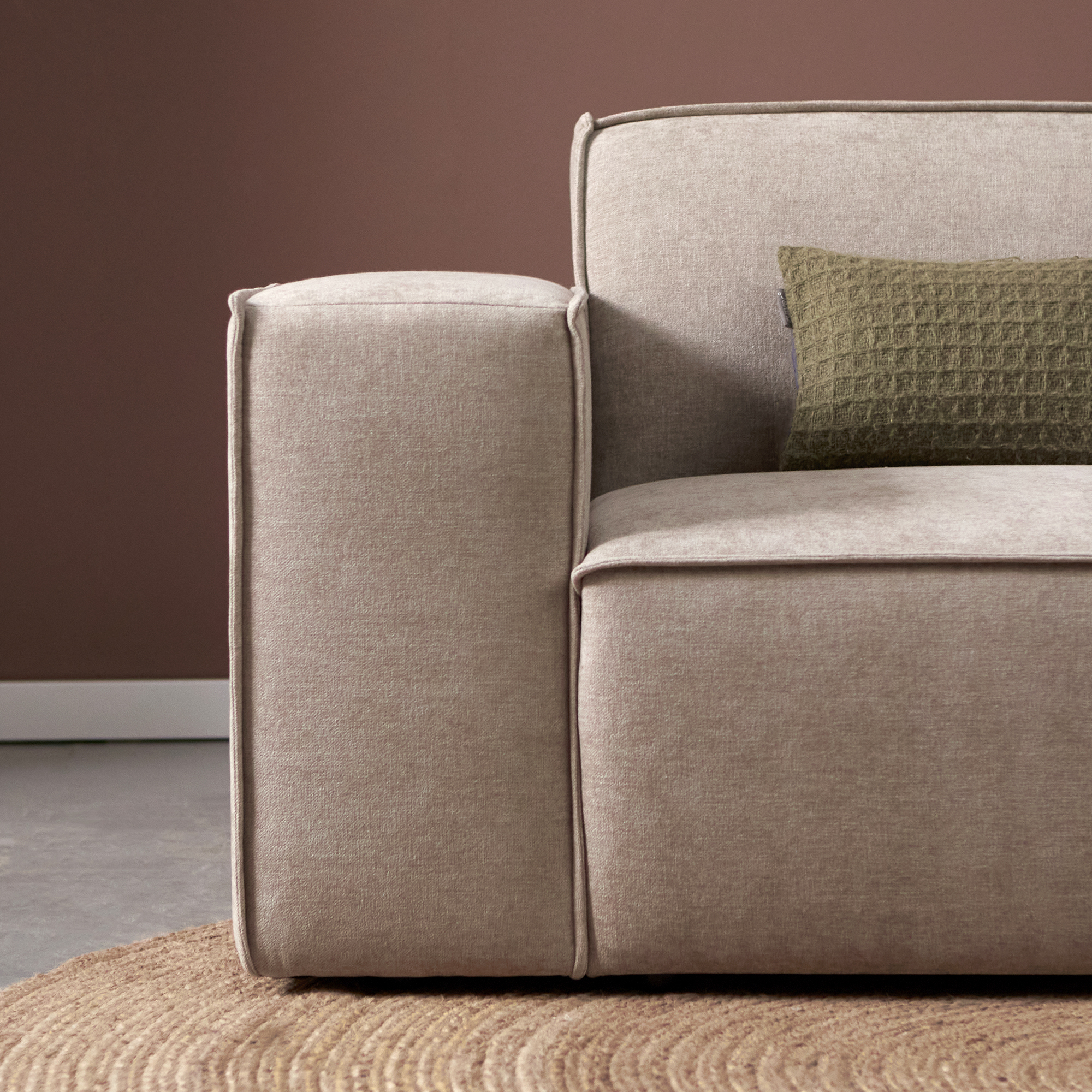 Hoekbank Chaise Livento Taupe