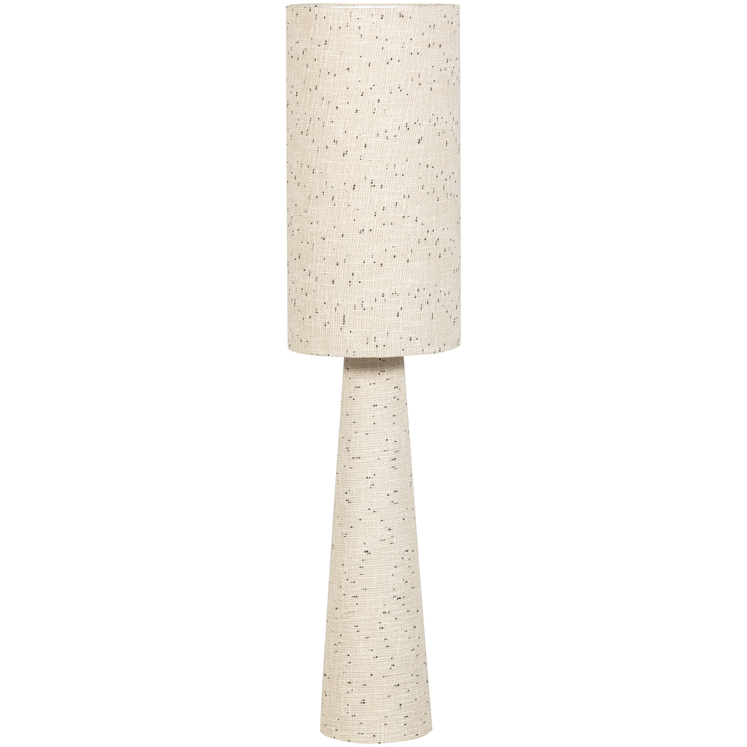 Loft vloerlamp metaal/boucle naturel met strepen 130xo30 cm