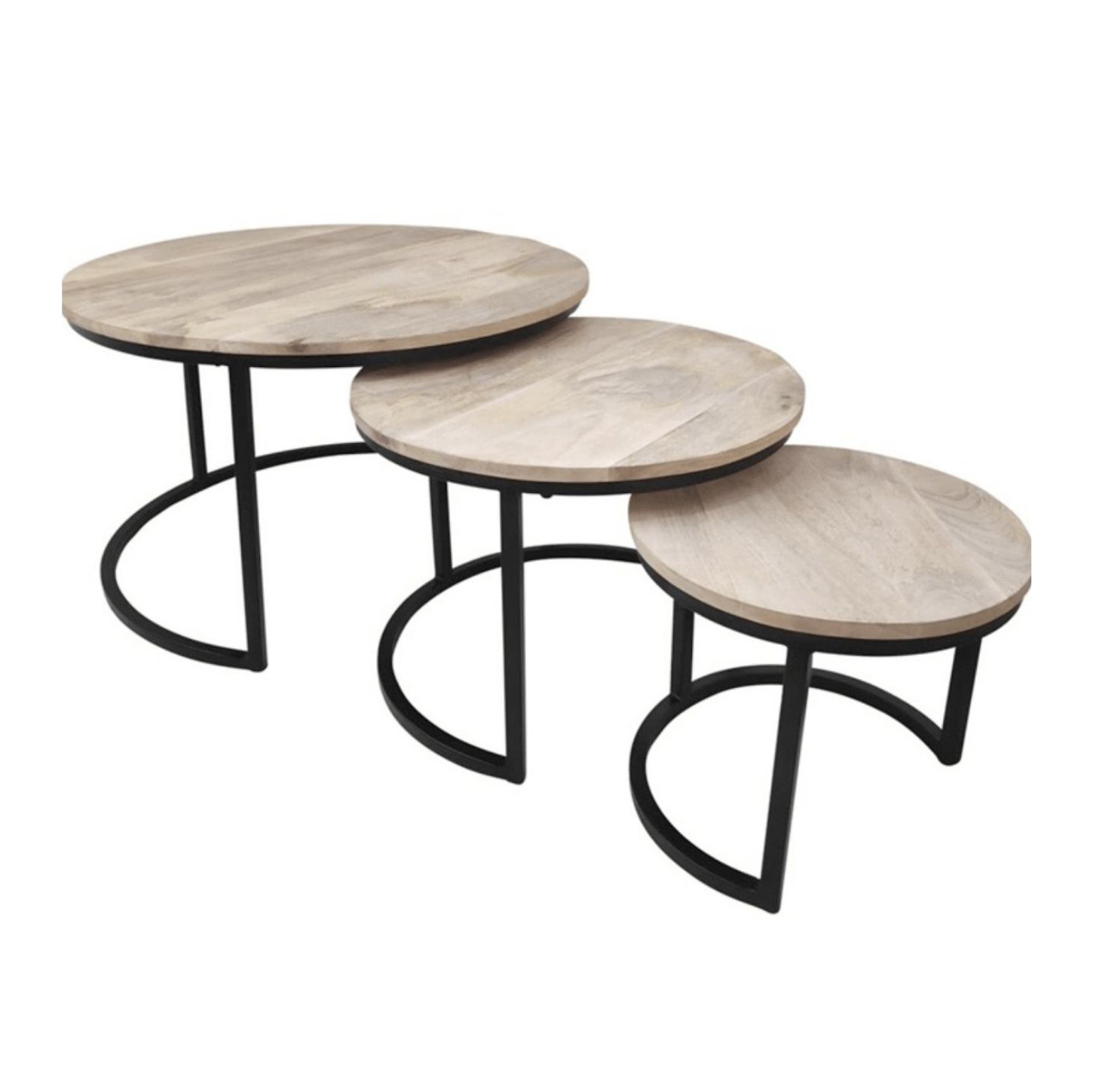 Bijzettafel Jayden set van 3