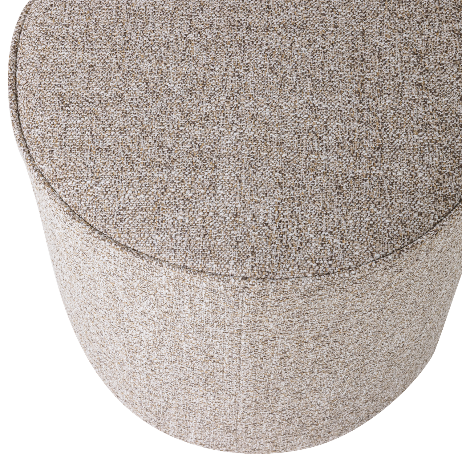 Sara poef hoog 46xo46 cm velvet off white [fsc]