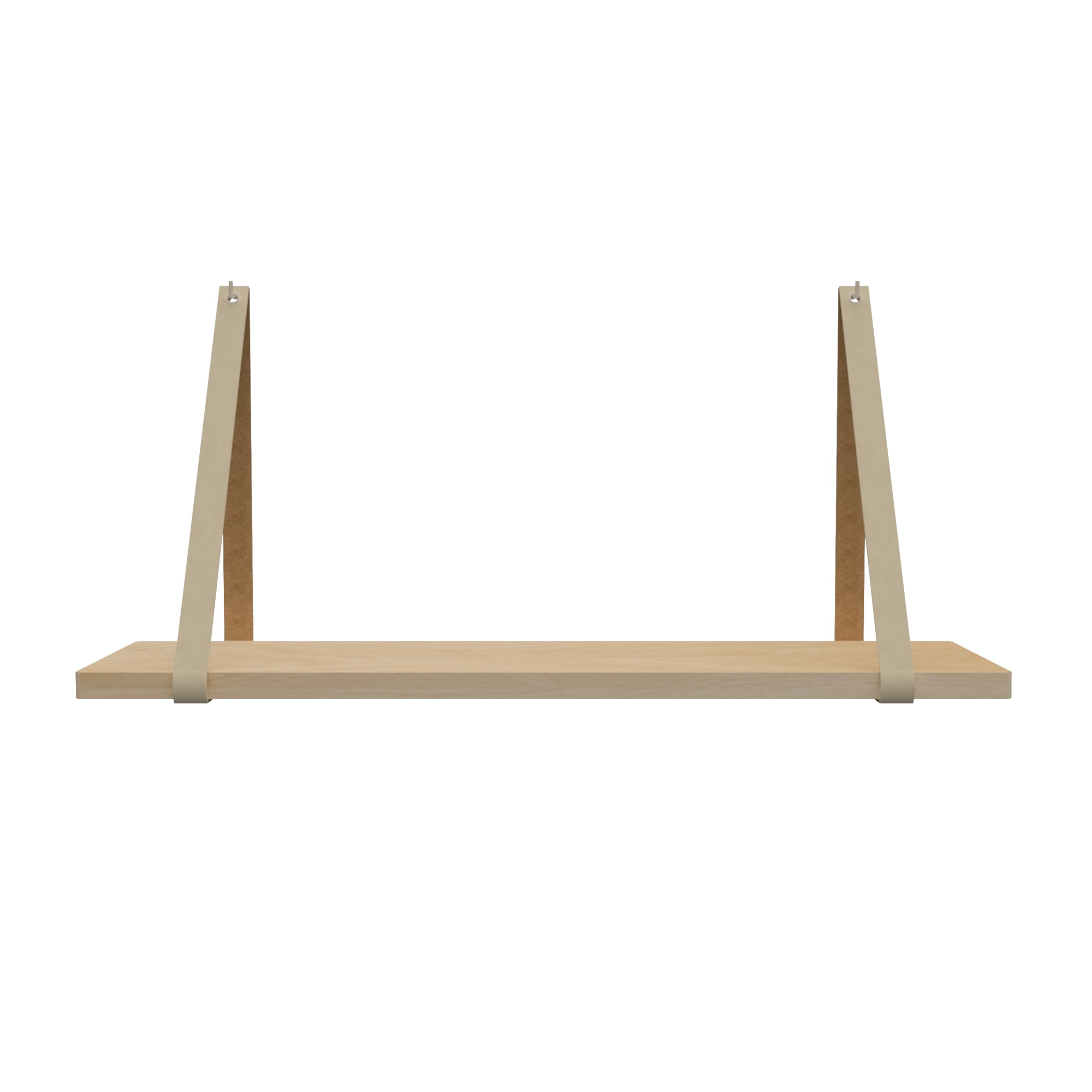 Leren plankdragers (set van 2)