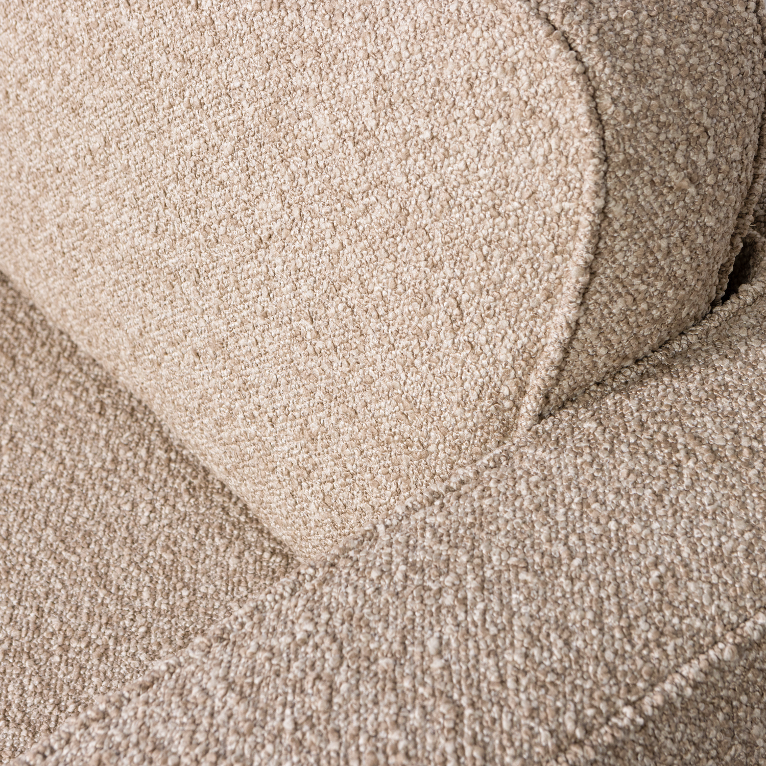 Lazy draaifauteuil boucle bruin