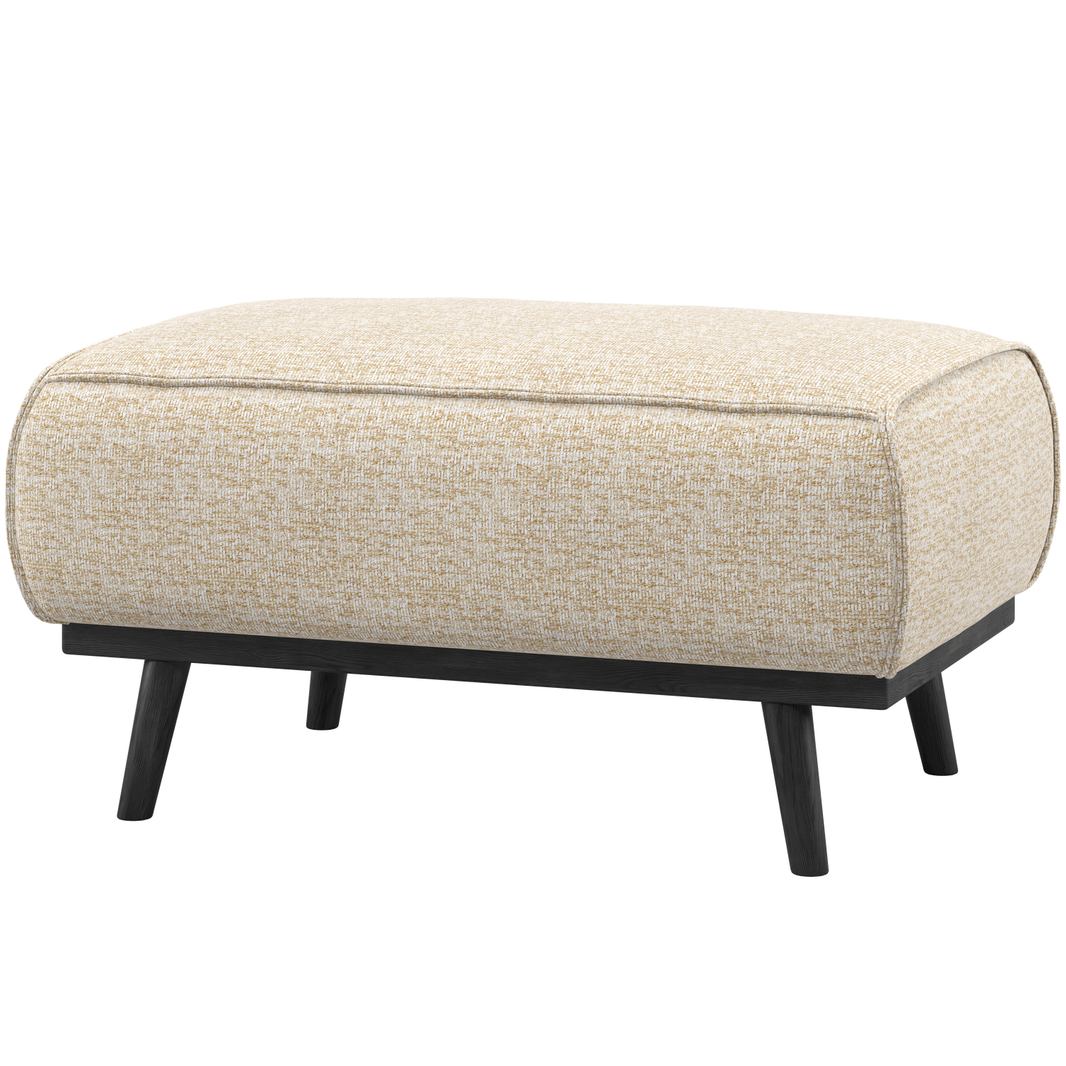 Statement hocker lichtbruin melange