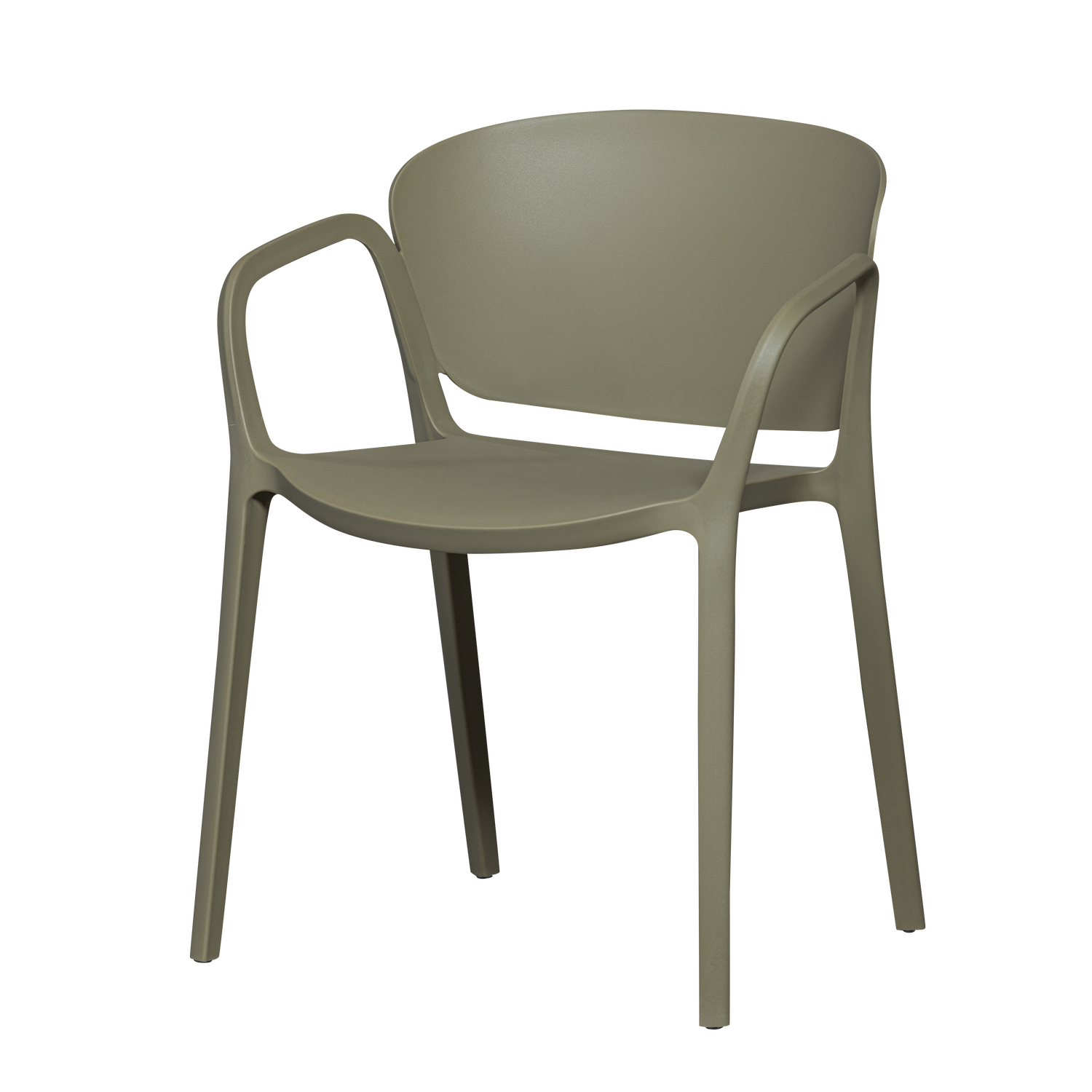 Bent tuinstoel kunststof paars/bruin
