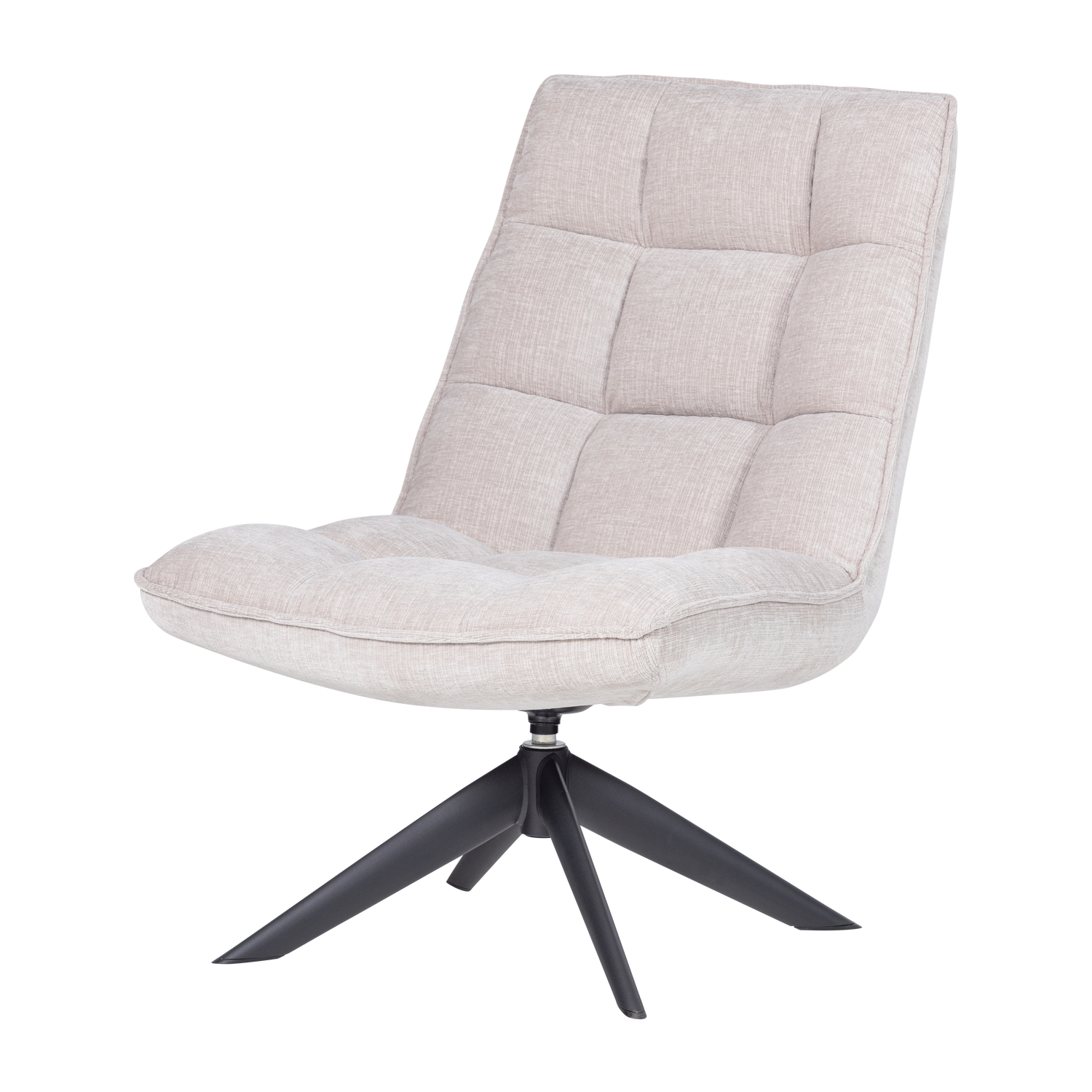 Jouke draaifauteuil chenille structuur roestbruin [fsc]
