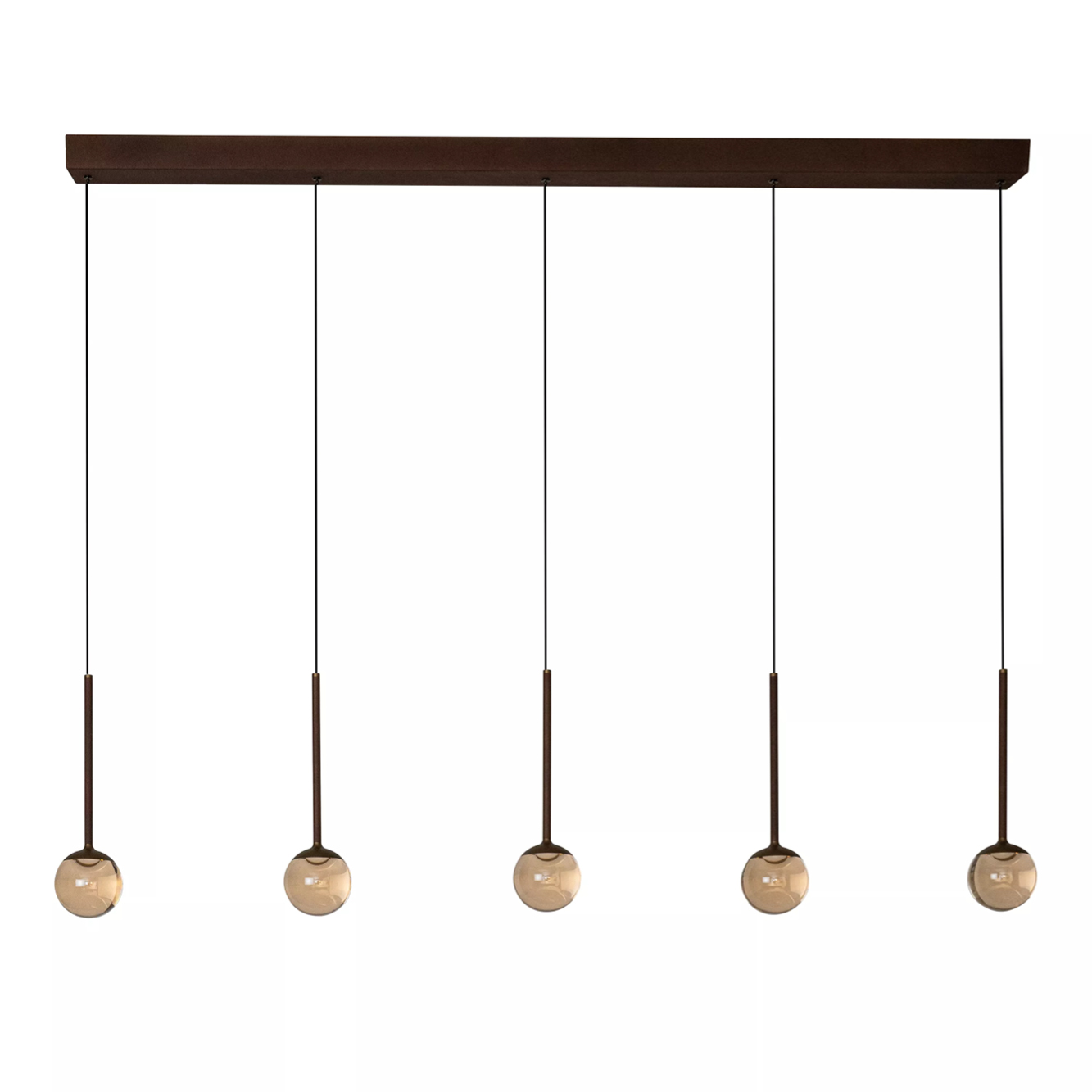 Calina Hanglamp 5-Lichts Koffie
