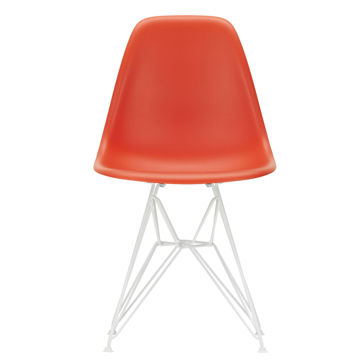 Vitra DSR RE eetkamerstoel wit onderstel