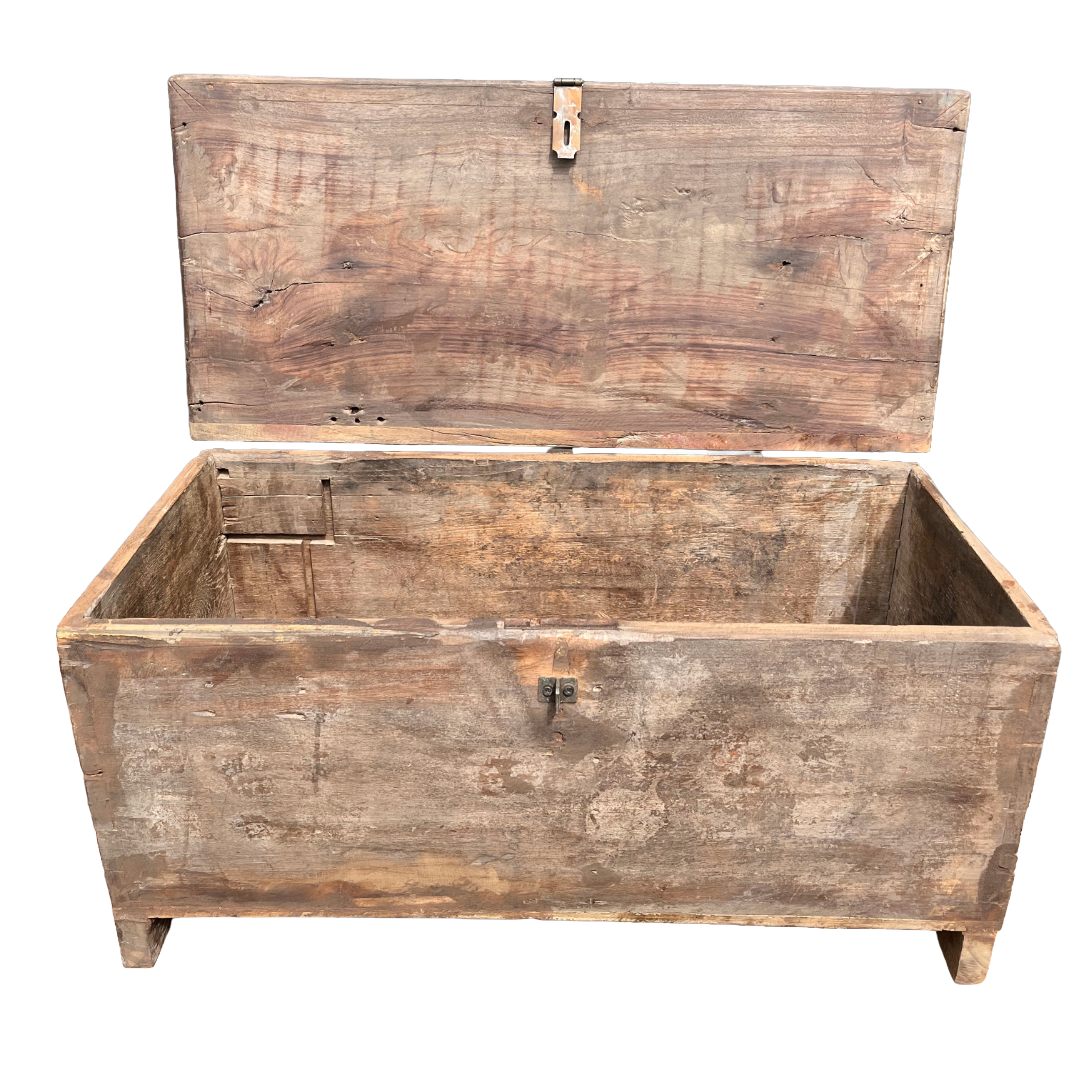 Oude opbergkist uniek item