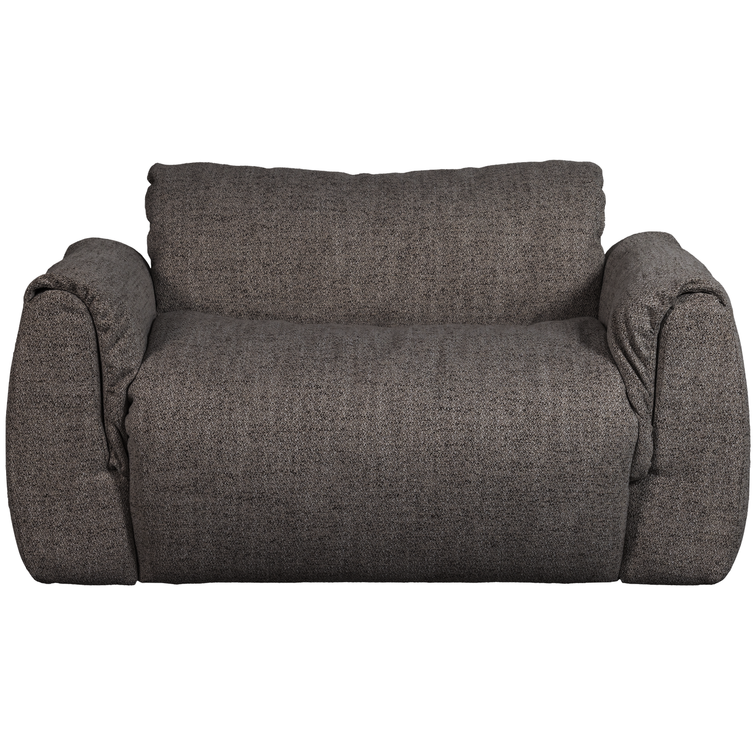 Baggy loveseat geweven chenille bruin