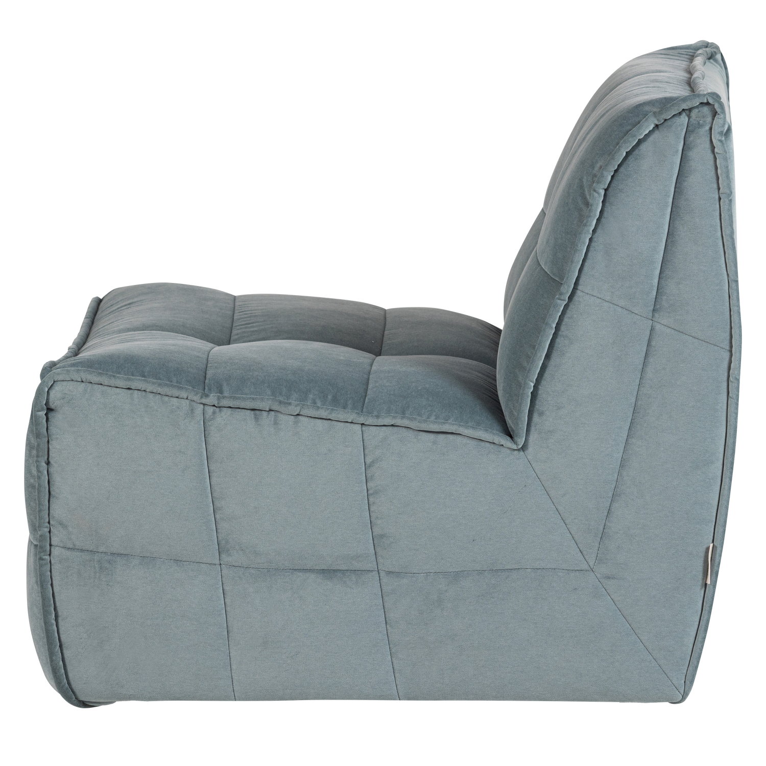 Cluster 1-zits element velvet turquoise blauw