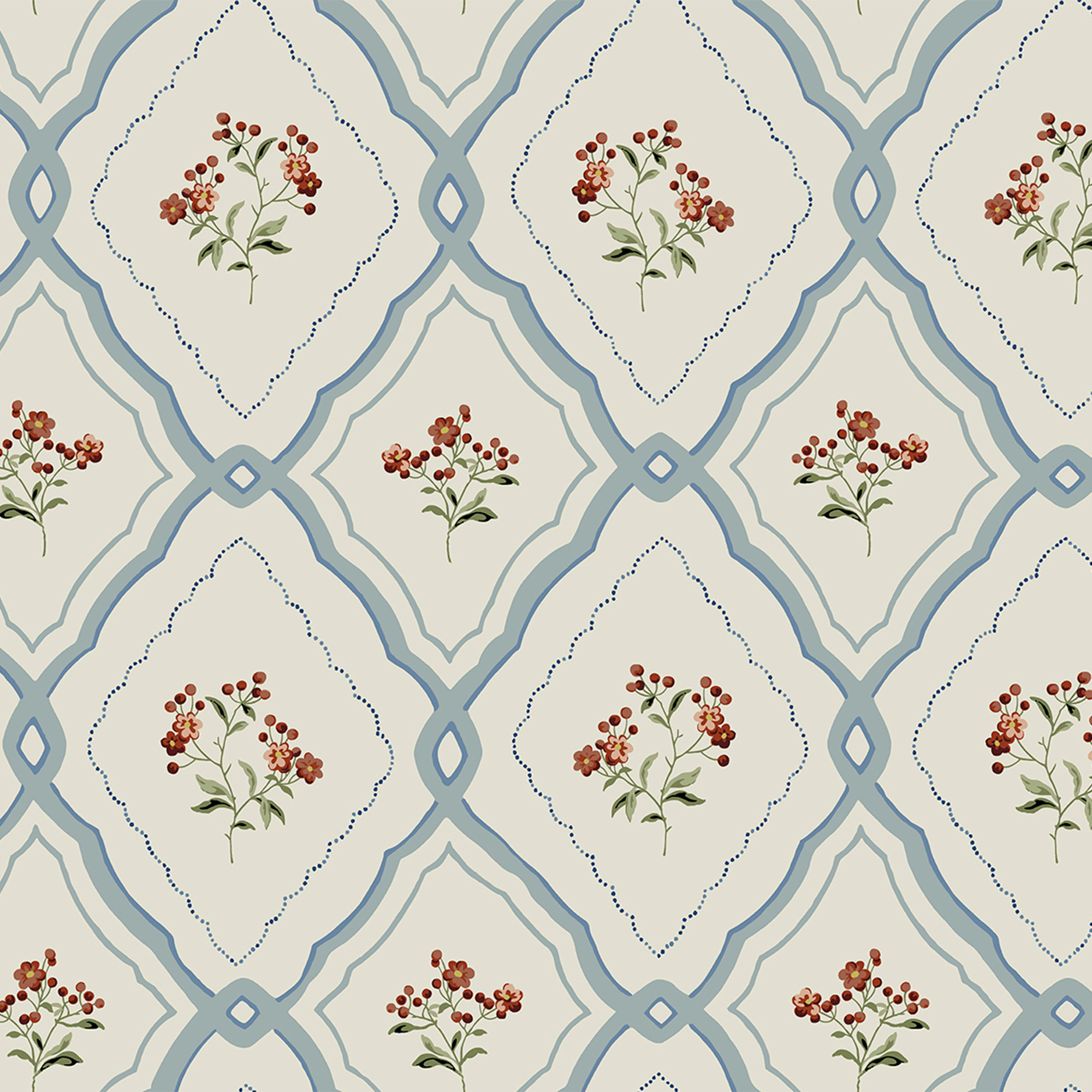 Behang Laura Ashley Pinford Trellis