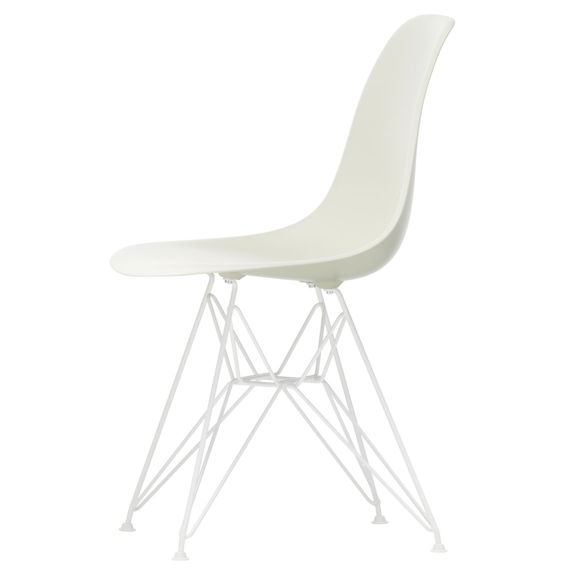 Vitra DSR RE eetkamerstoel wit onderstel