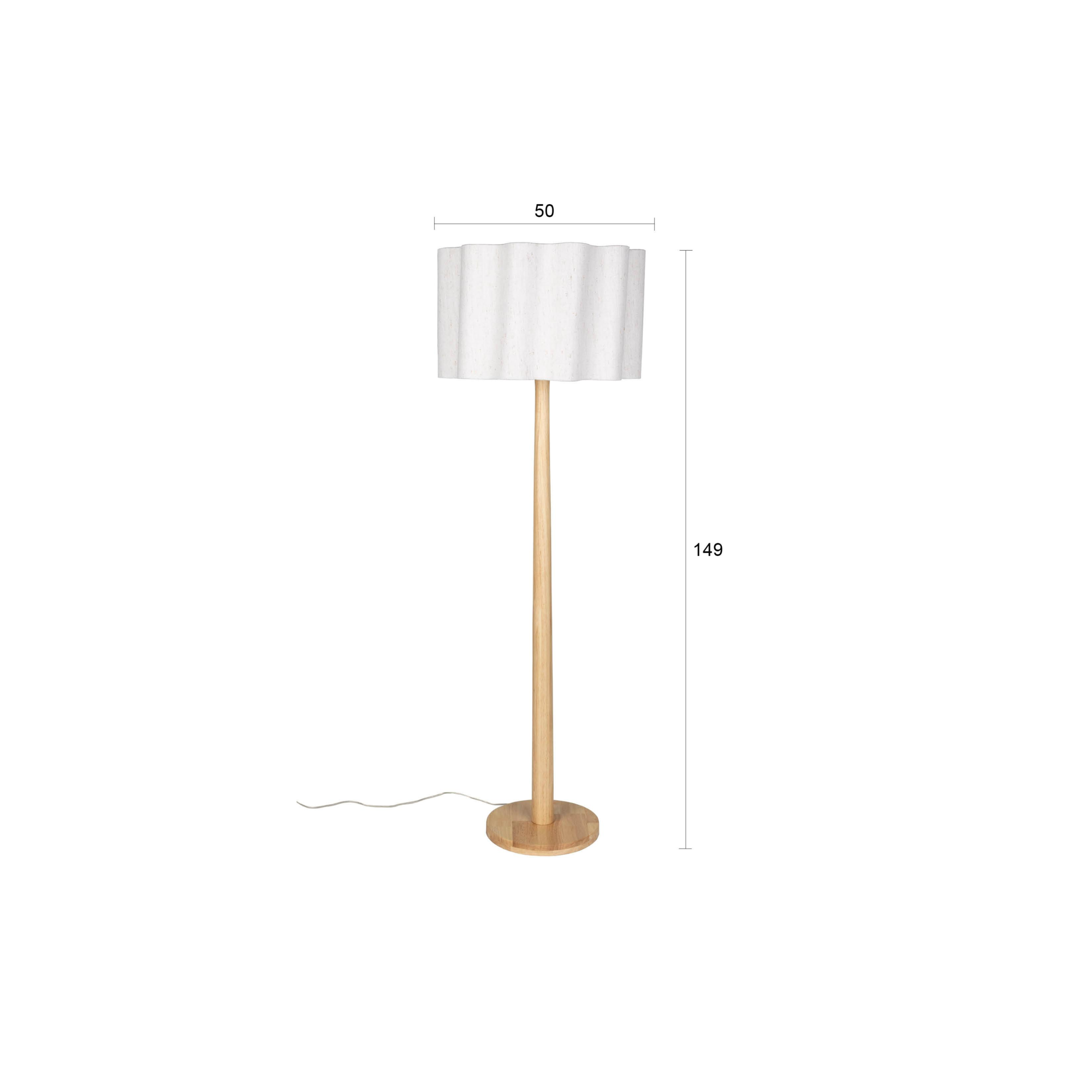 Scallop vloerlamp naturel