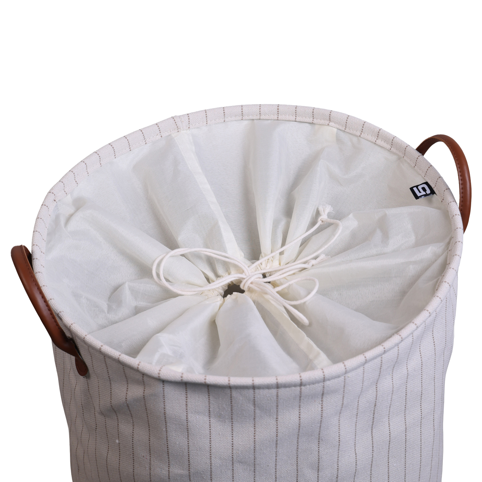 Wasmand leren hengsels