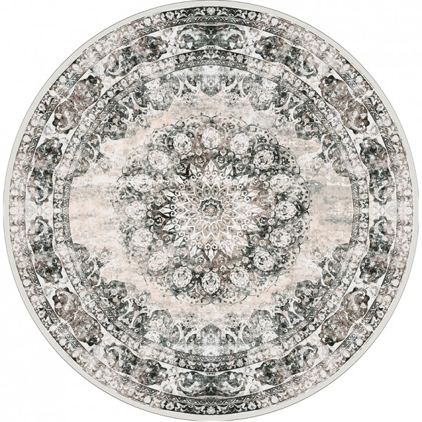 Vloerkleed Viola Antraciet rond