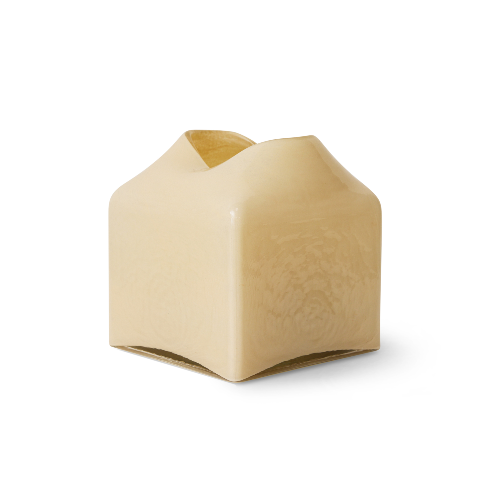 HK Forma glass vase cream