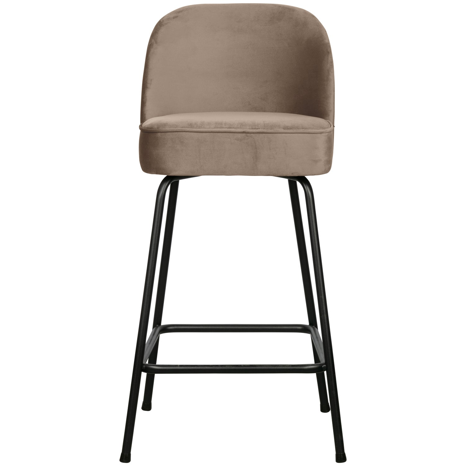 Vogue barstoel 65 cm 3d chenille middenbruin