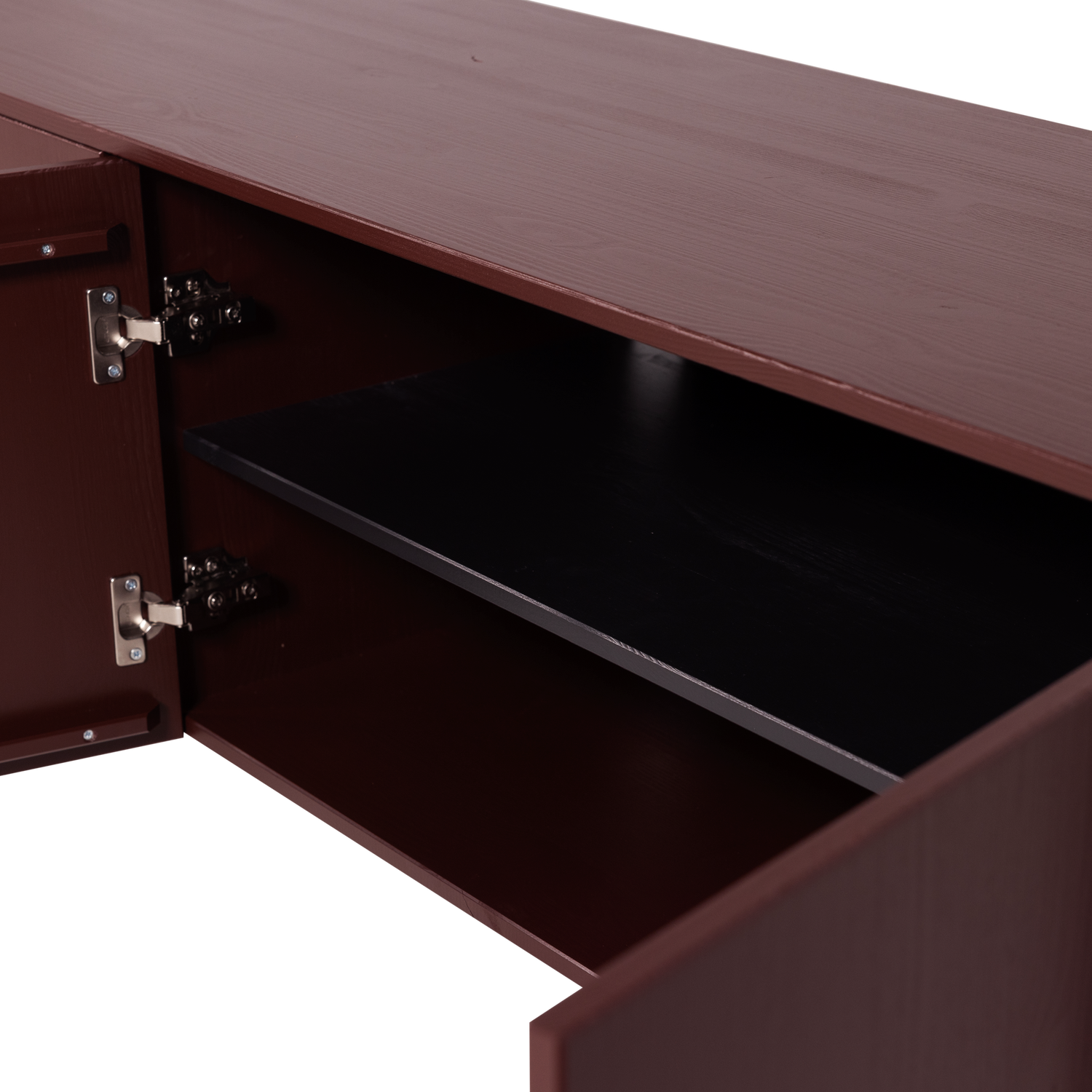 Gunnar tv meubel 200 cm grenen matzwart [fsc]