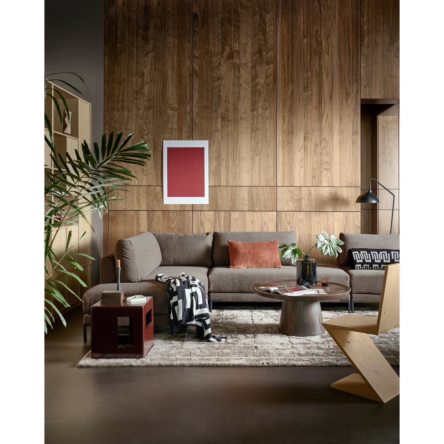 Couple loveseat element mud melange