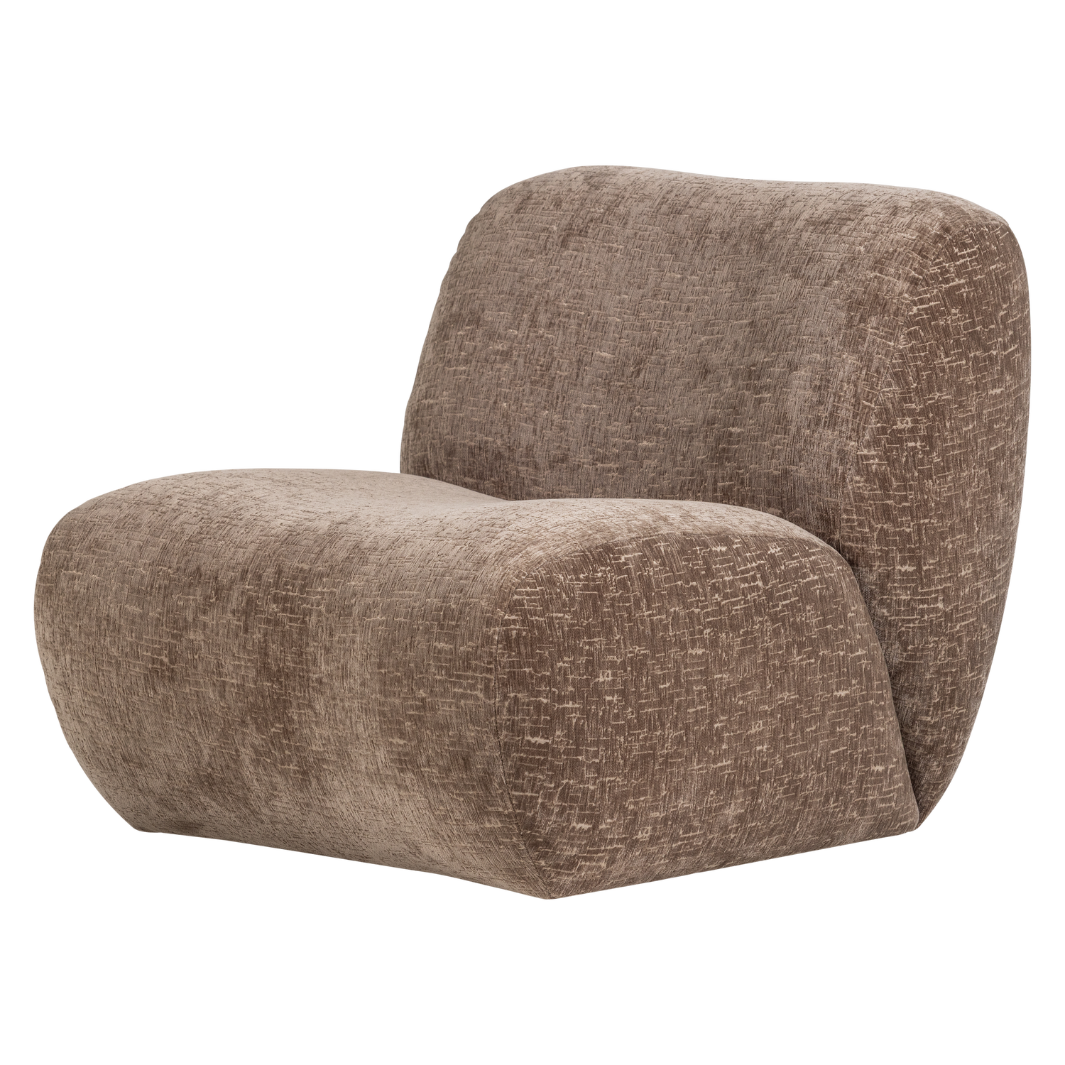Nomu fauteuil grove chenille lichtbruin [fsc]