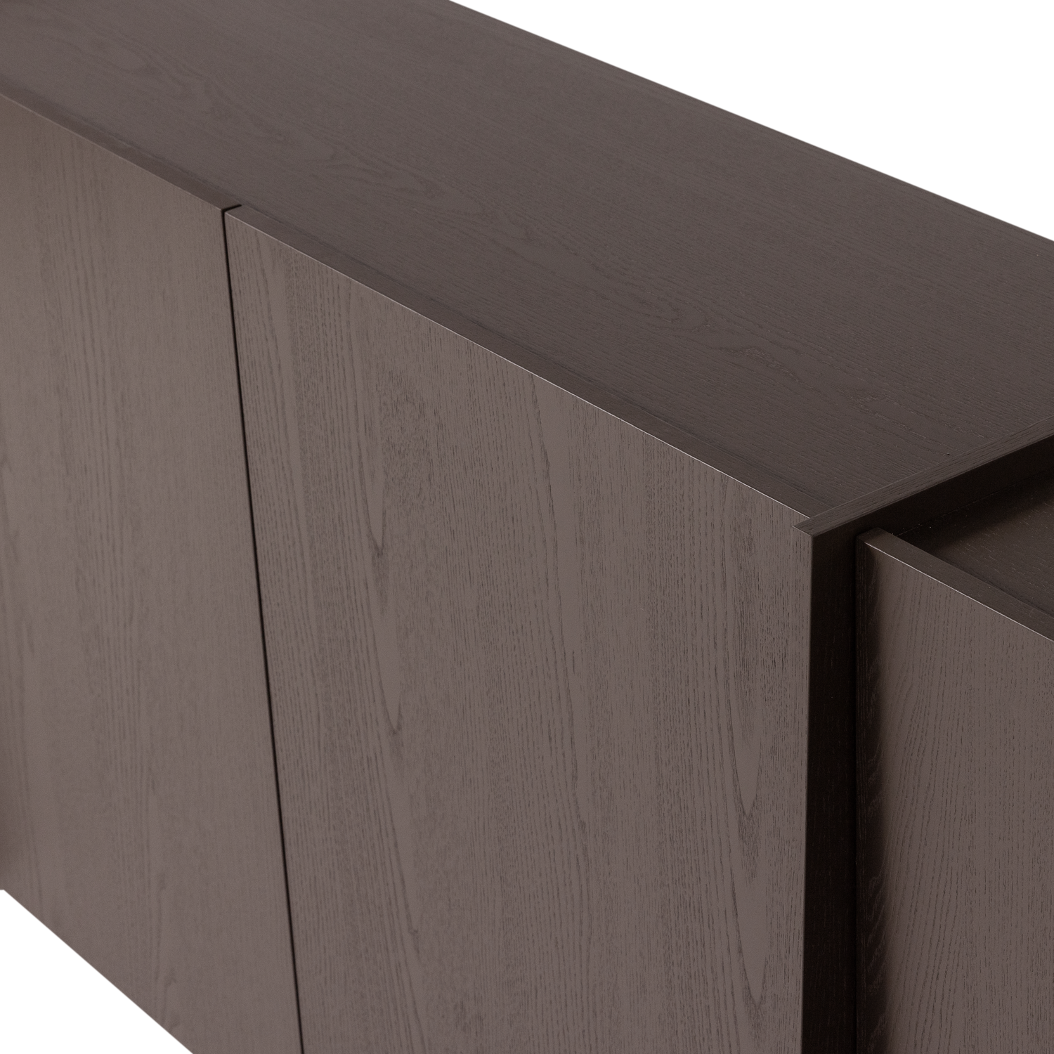 Brock dressoir 200 cm essen fineer warmgrijs [fsc]