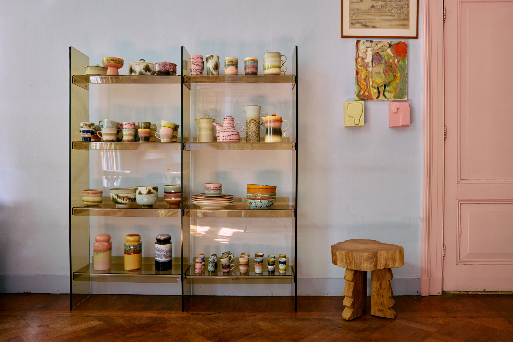 HKliving vakkenkast Acrylic Cabinet 293