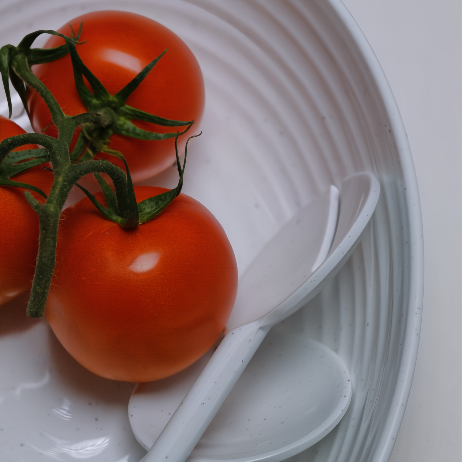 Flamefield Granite Pearl saladeschaal met bestek