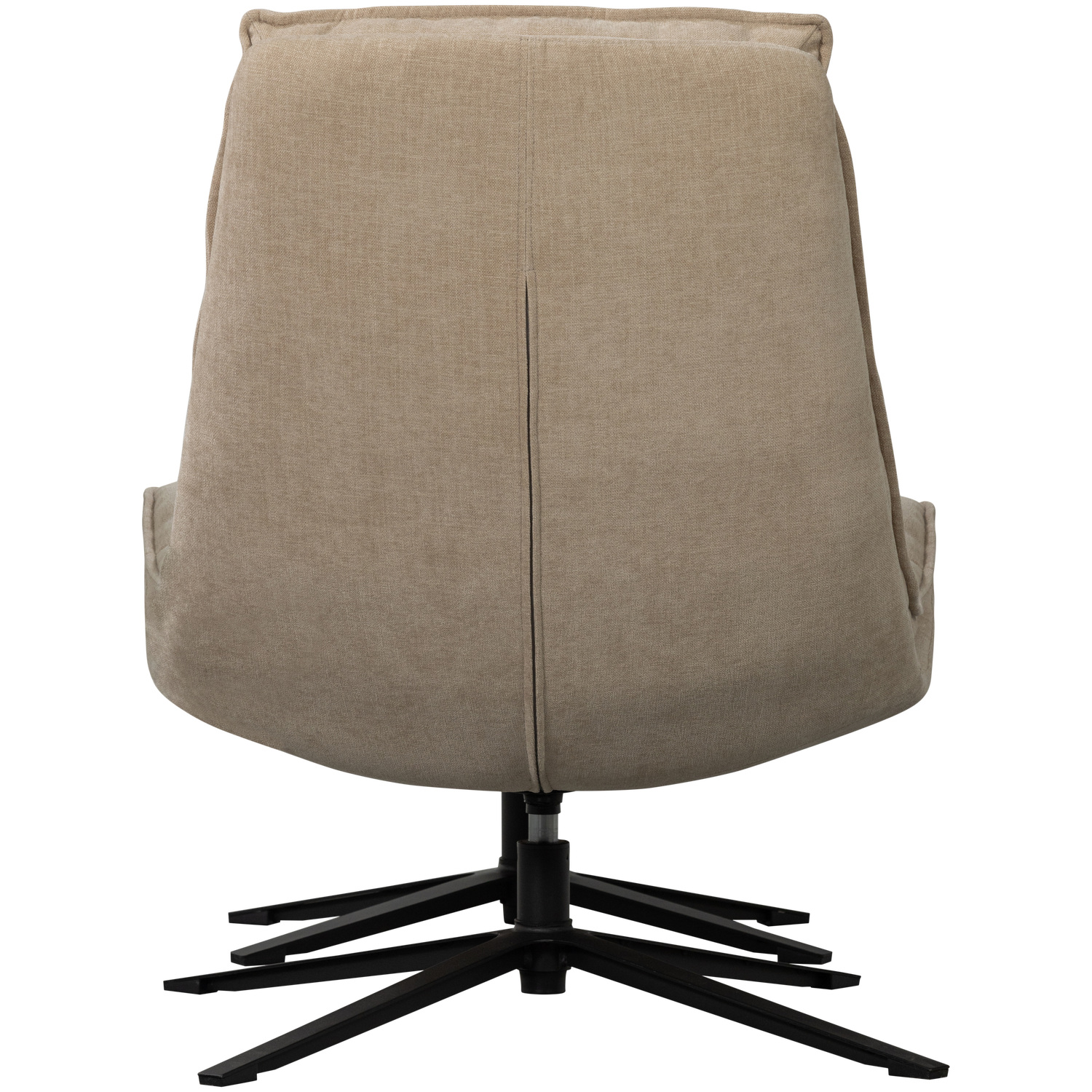 Kube draaifauteuil met hocker bruin