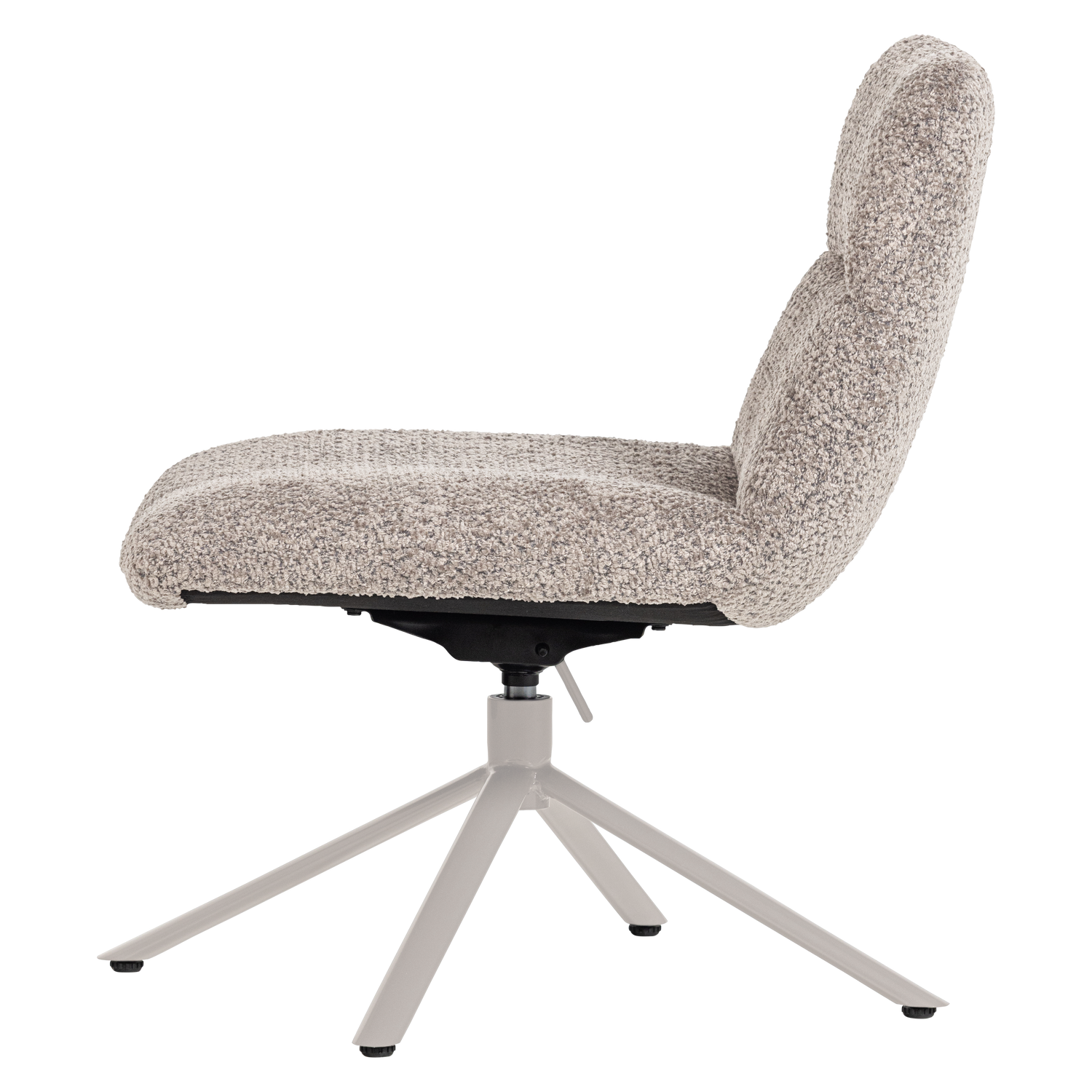 Soren verstelbare draaifauteuil wollig grijs
