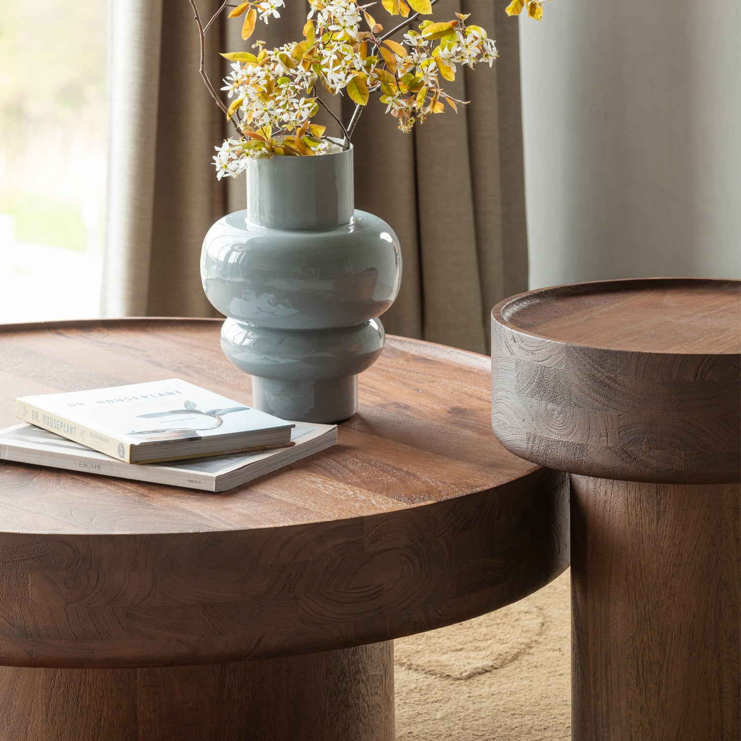 Dara bijzettafel mangohout bruin