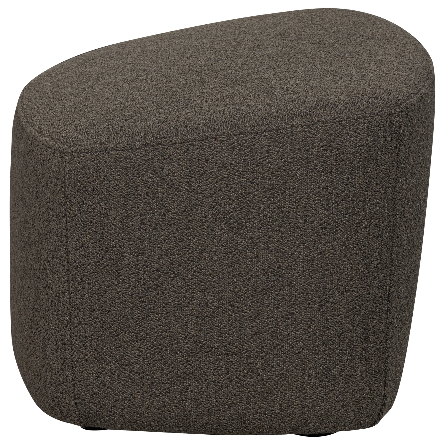 Lofty hocker boucle staalgrijs