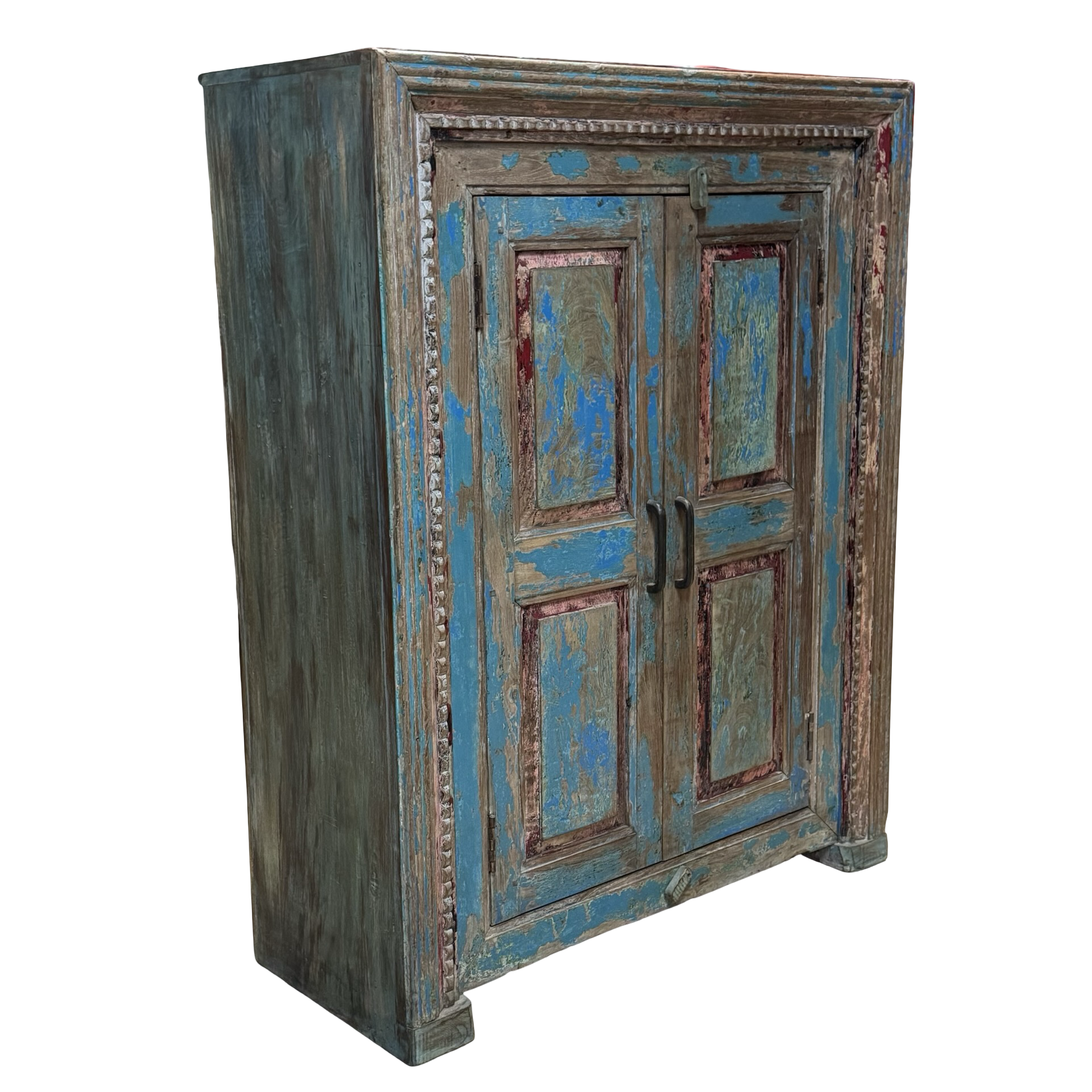 Kast 2 deur uniek blauw