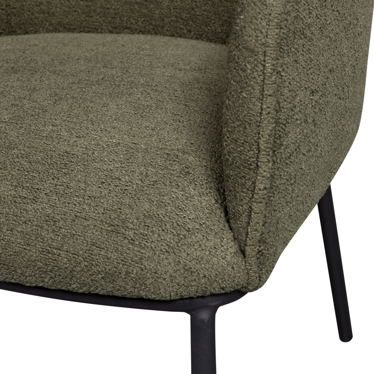 Leon eetkamerstoel boucle naturel melange