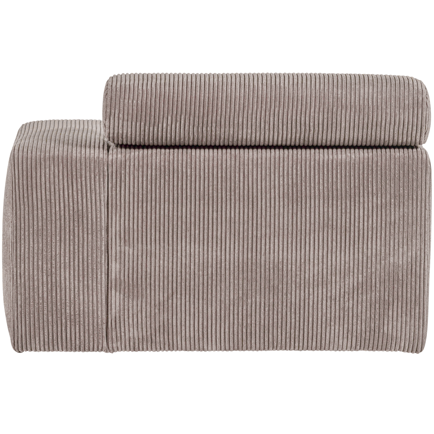 Novi chaise longue element arm rechts boucle karamelbruin
