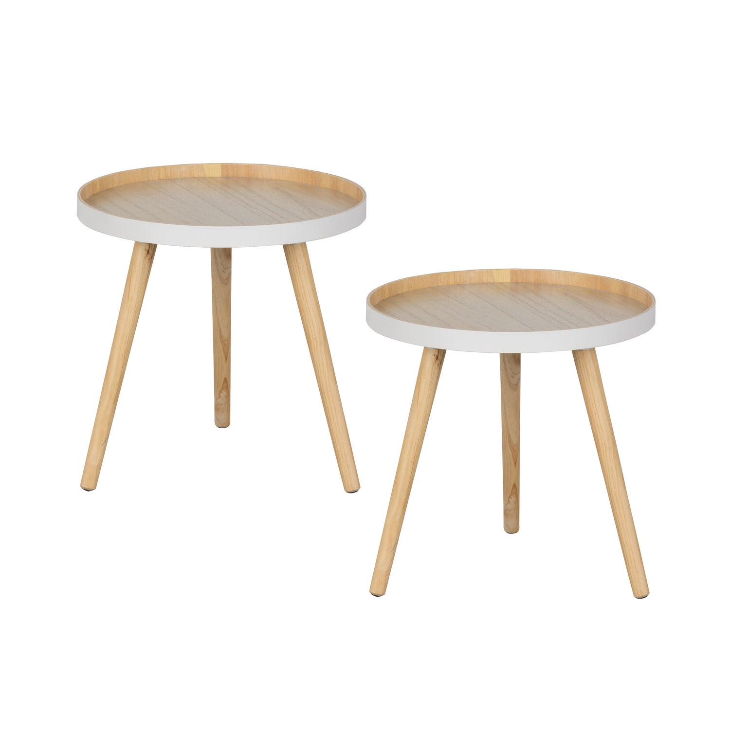Sasha bijzettafel o41 cm hout honinggeel [fsc]