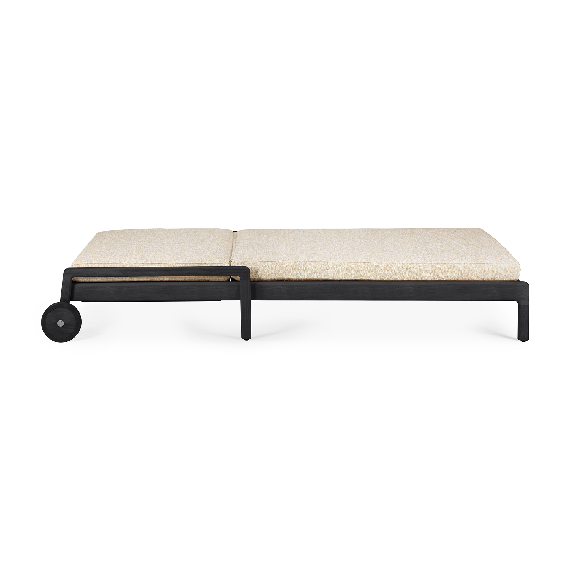 Ethnicraft - Outdoor - Teak Jack adjustable lounger - zwart