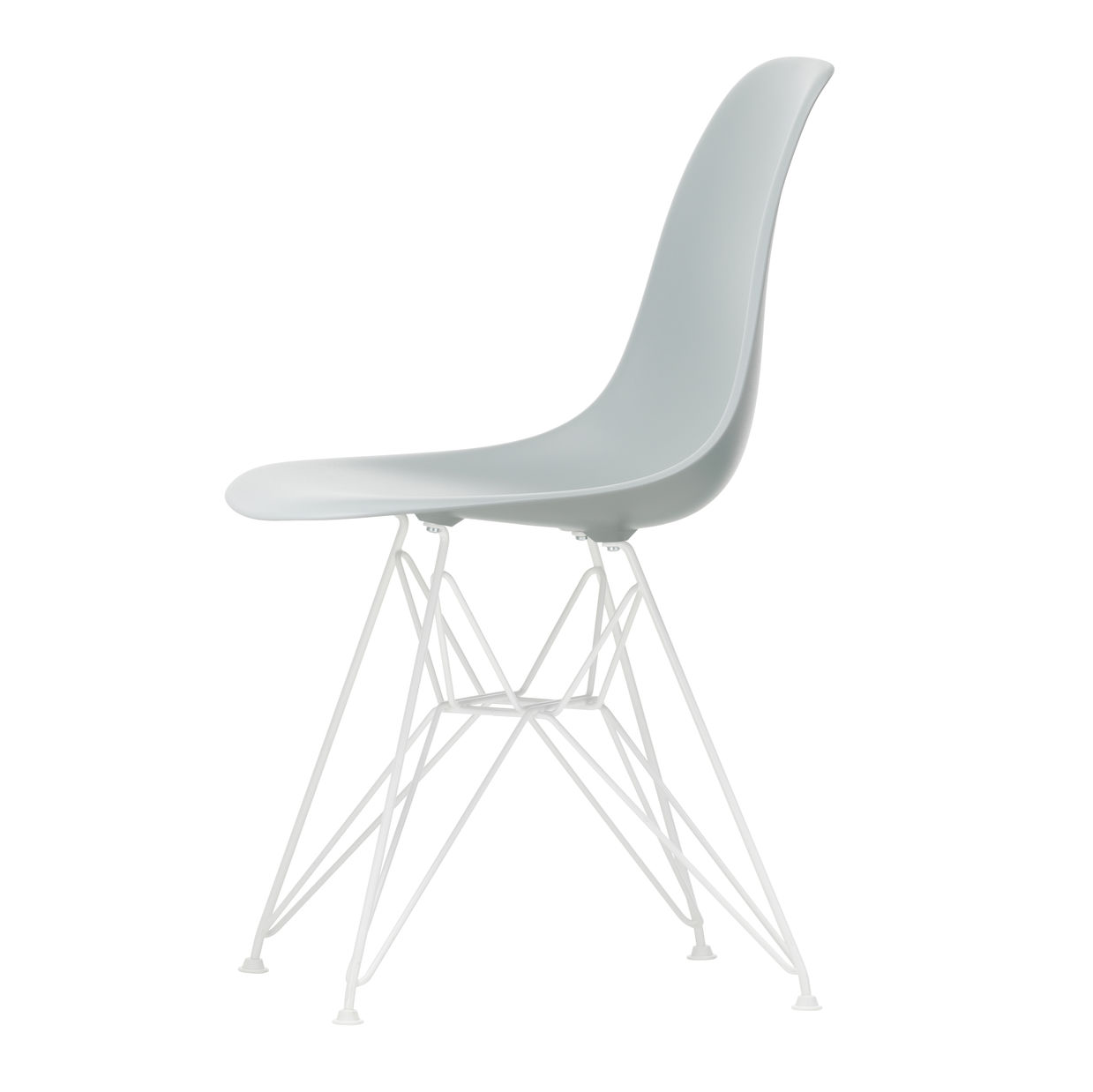 Vitra DSR RE eetkamerstoel wit onderstel