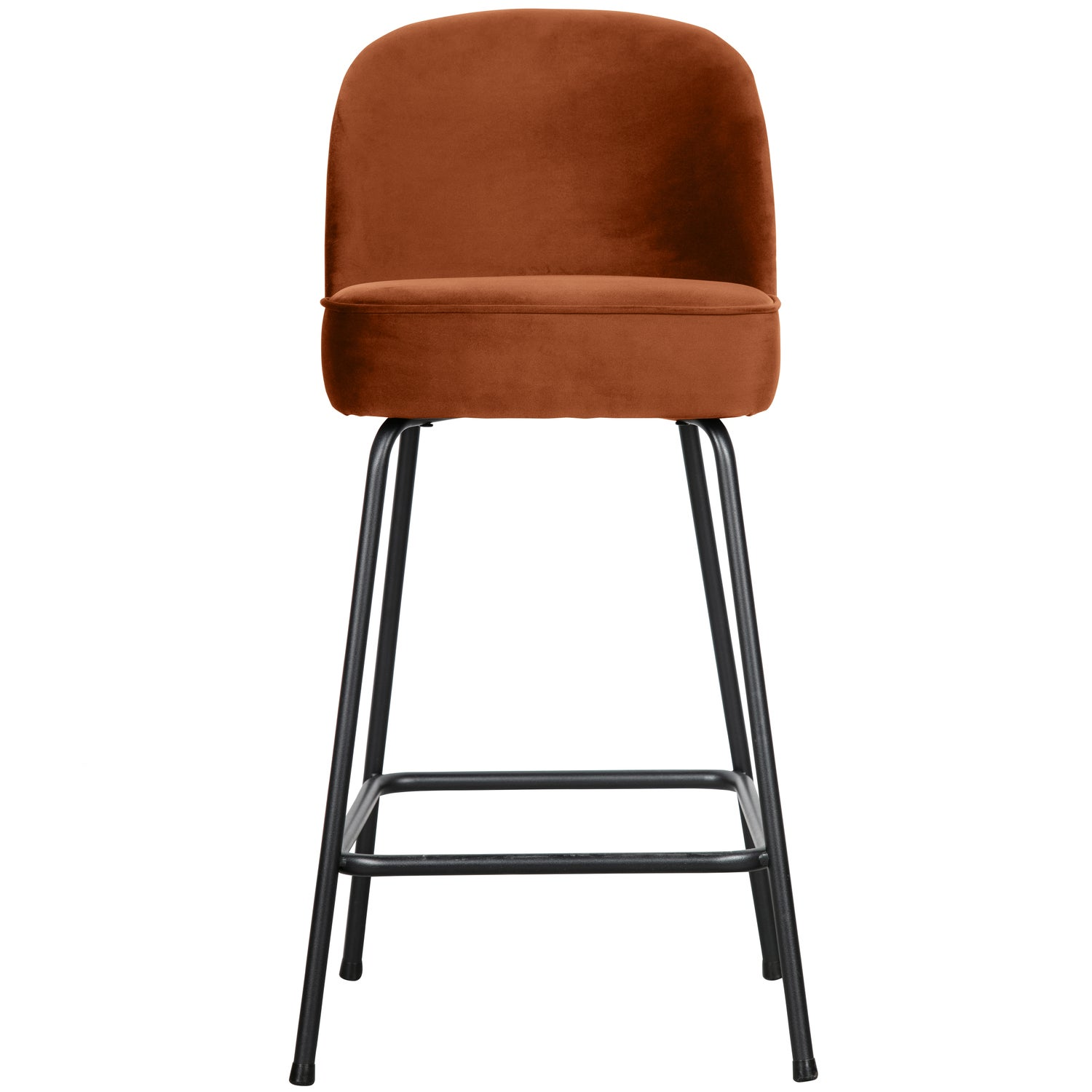 Vogue barstoel 65 cm 3d chenille middenbruin