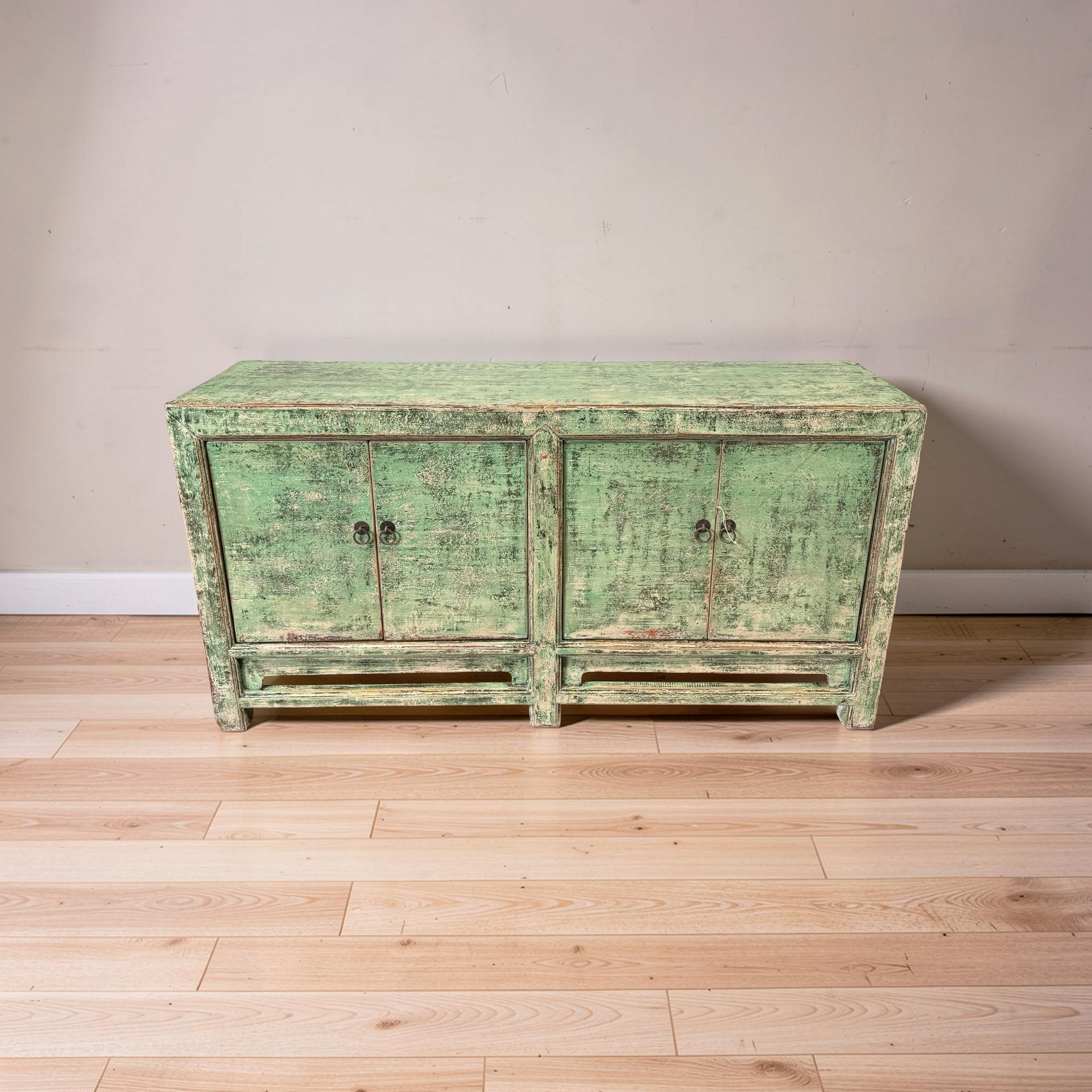 Dressoir 4deur groen uniek
