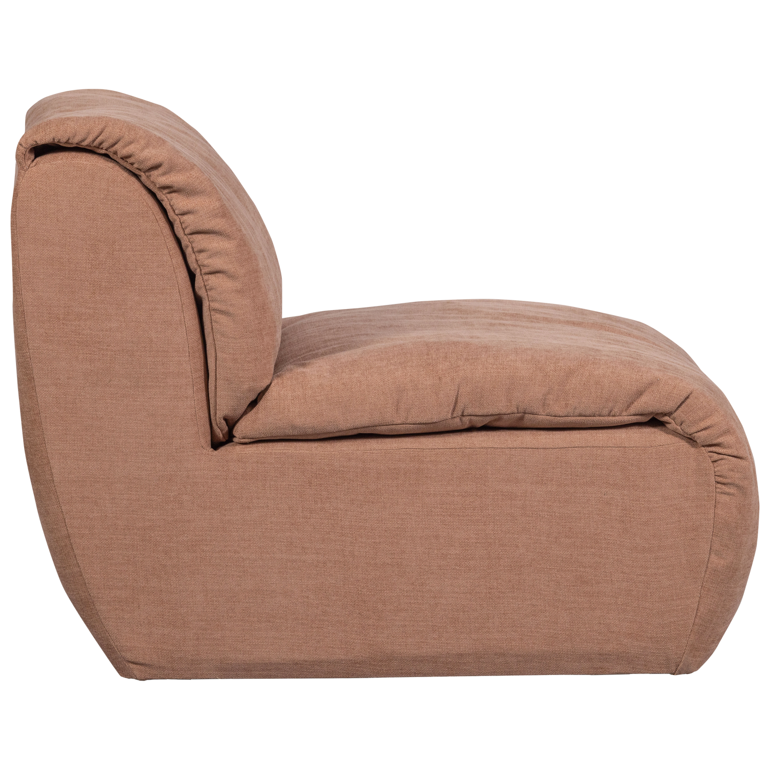 Baggy 1-zits element geweven chenille oudroze