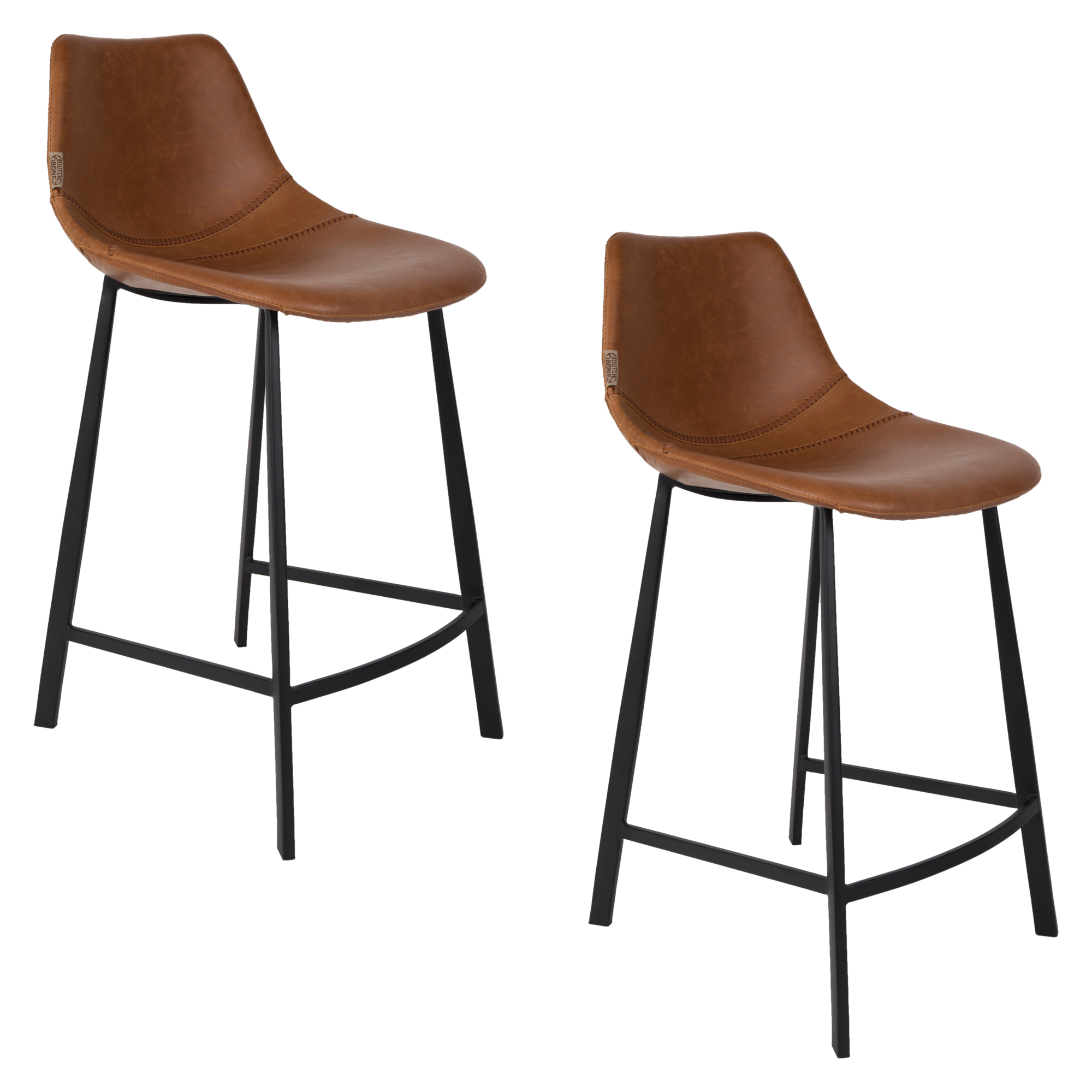 Dutchbone Franky Barkruk 65 cm - Set van 2